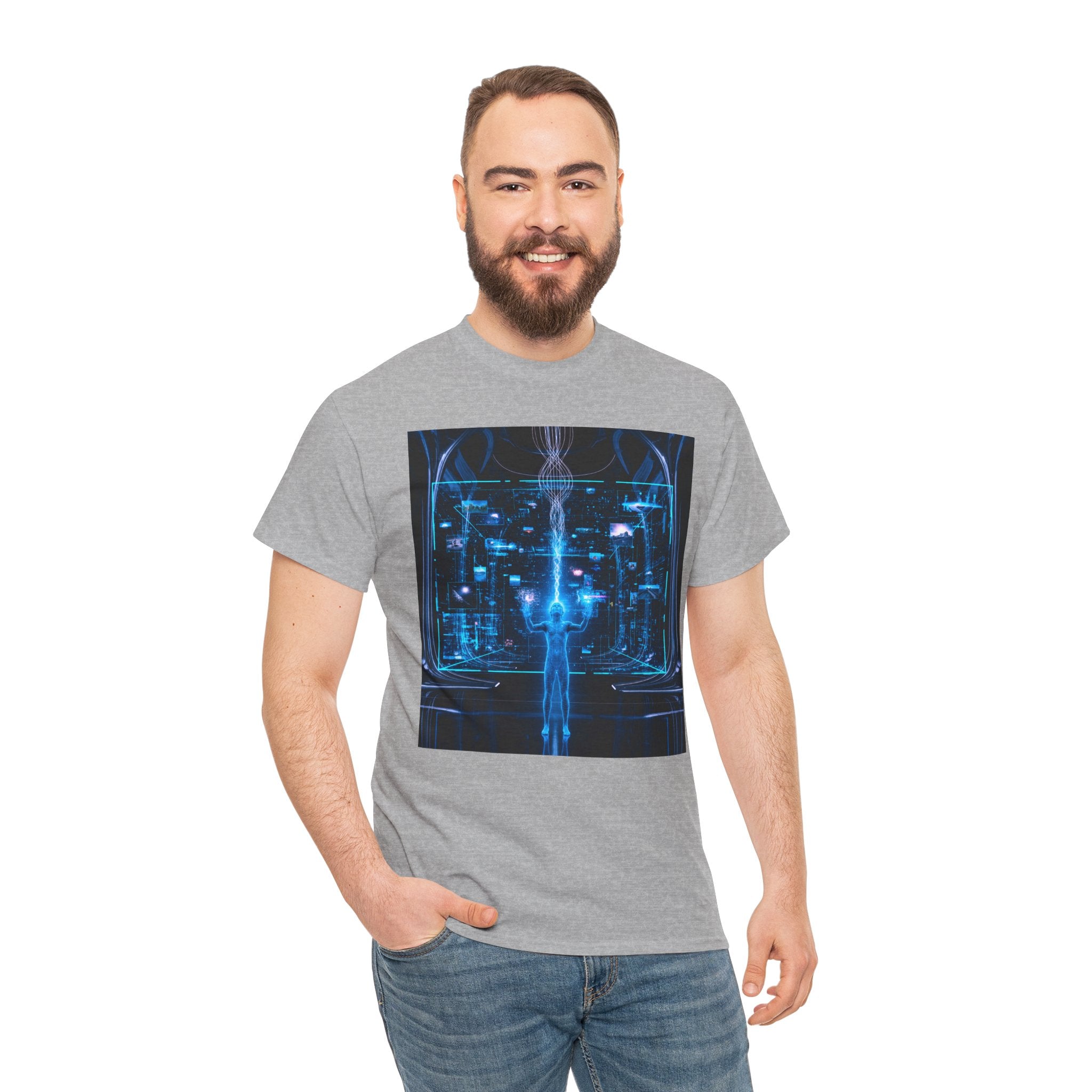Sci Fi Regeneration Cyberpunk Neural Interface T Shirt – Futuristic AI Cyberpunk Graphic Tee