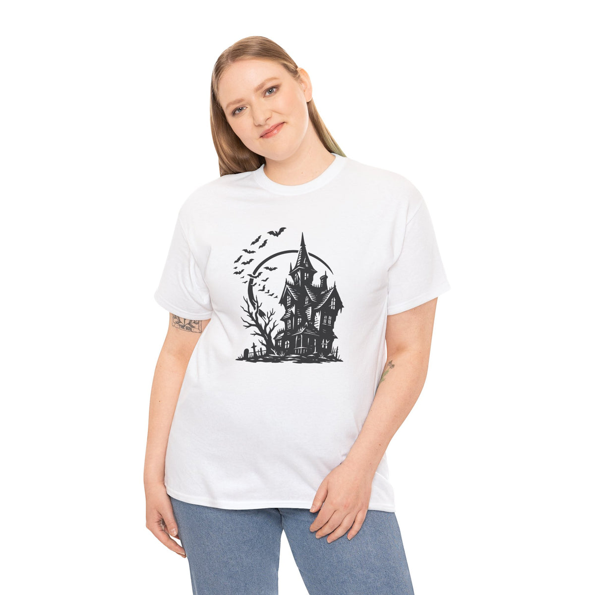 Haunted House Halloween Graphic T-Shirt | WildOrbit