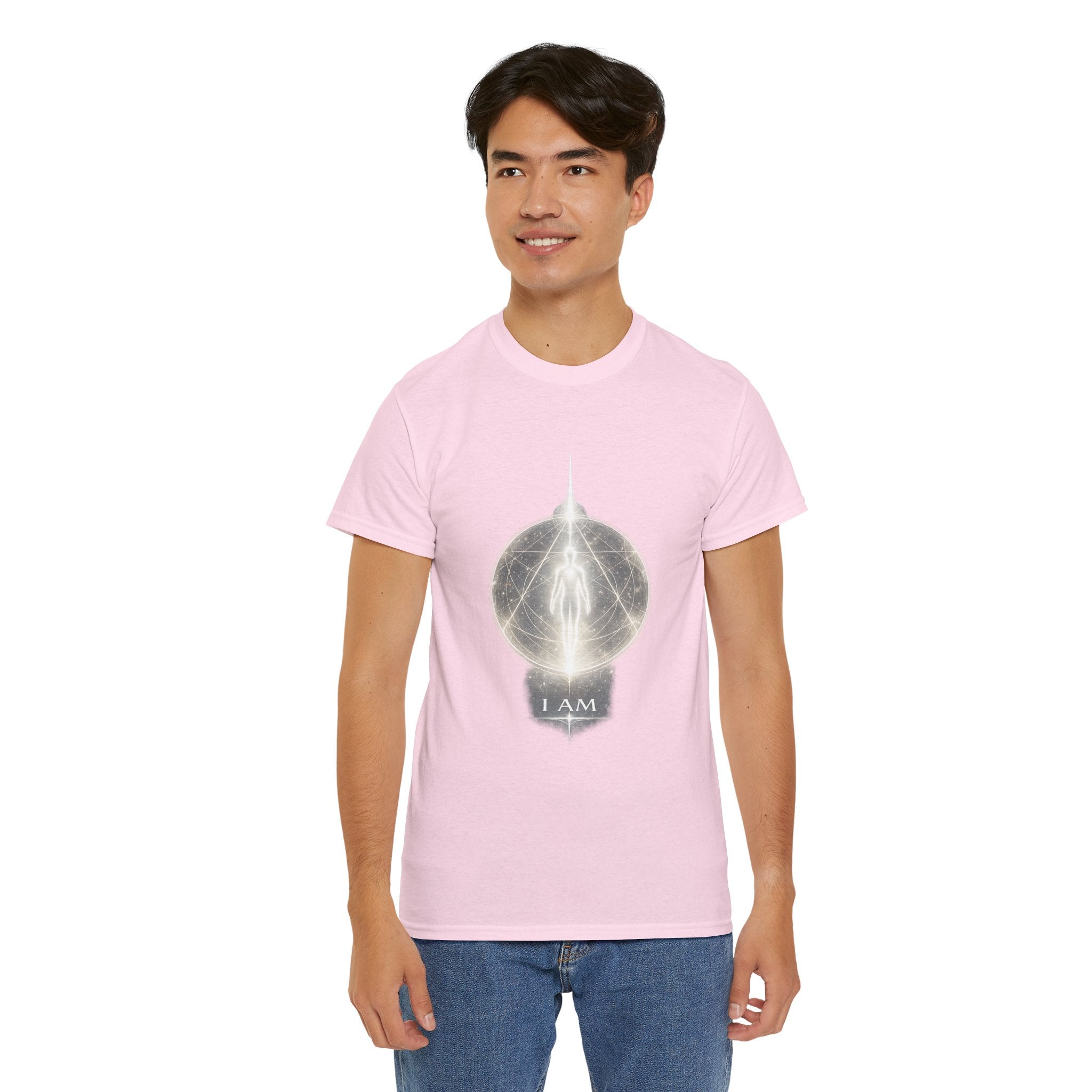 I AM Spiritual Energy T Shirt – Cosmic Light Being Meditation Graphic Tee