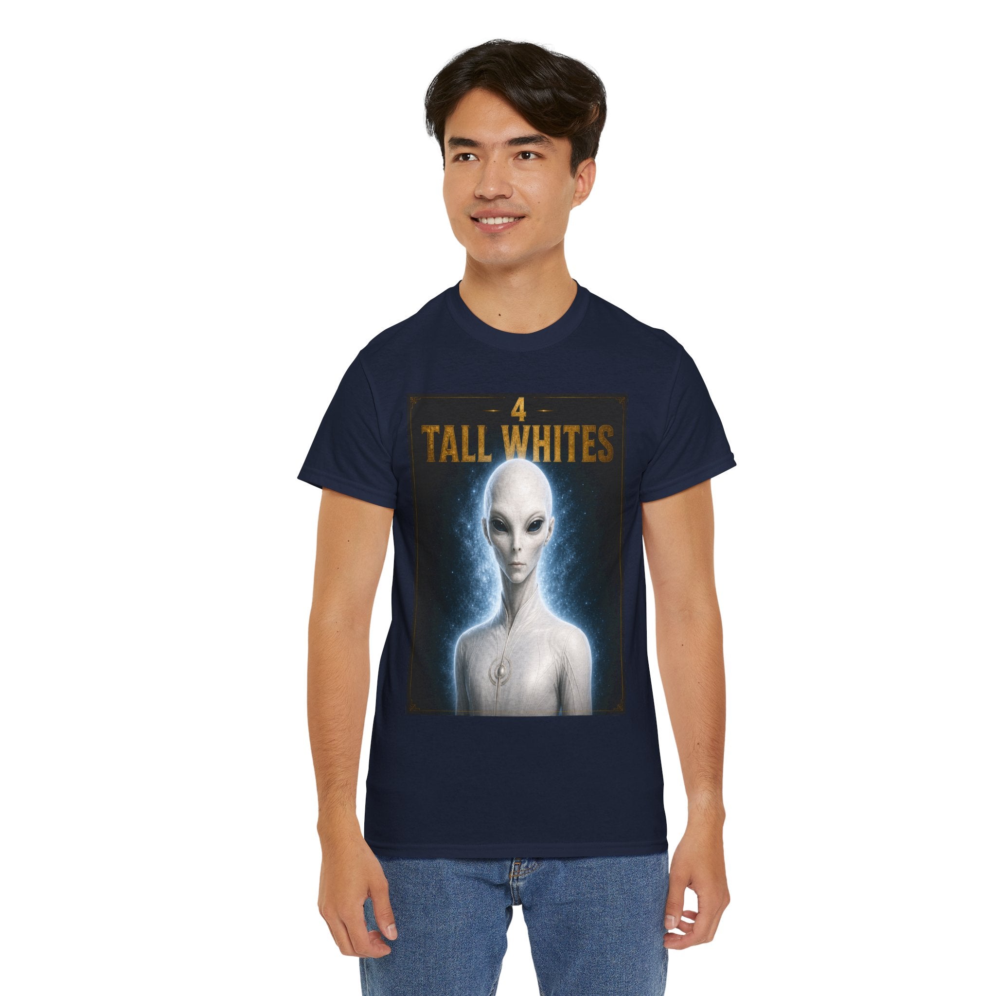 Tall Whites Alien T-Shirt – Ancient Aliens Sci-Fi Graphic Tee for UFO & Extraterrestrial Fans