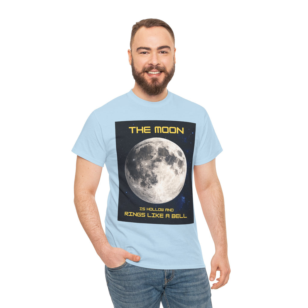 The Moon Is Hollow and Rings Like a Bell T-Shirt – Ancient Aliens Moon Theory Sci-Fi Graphic Tee