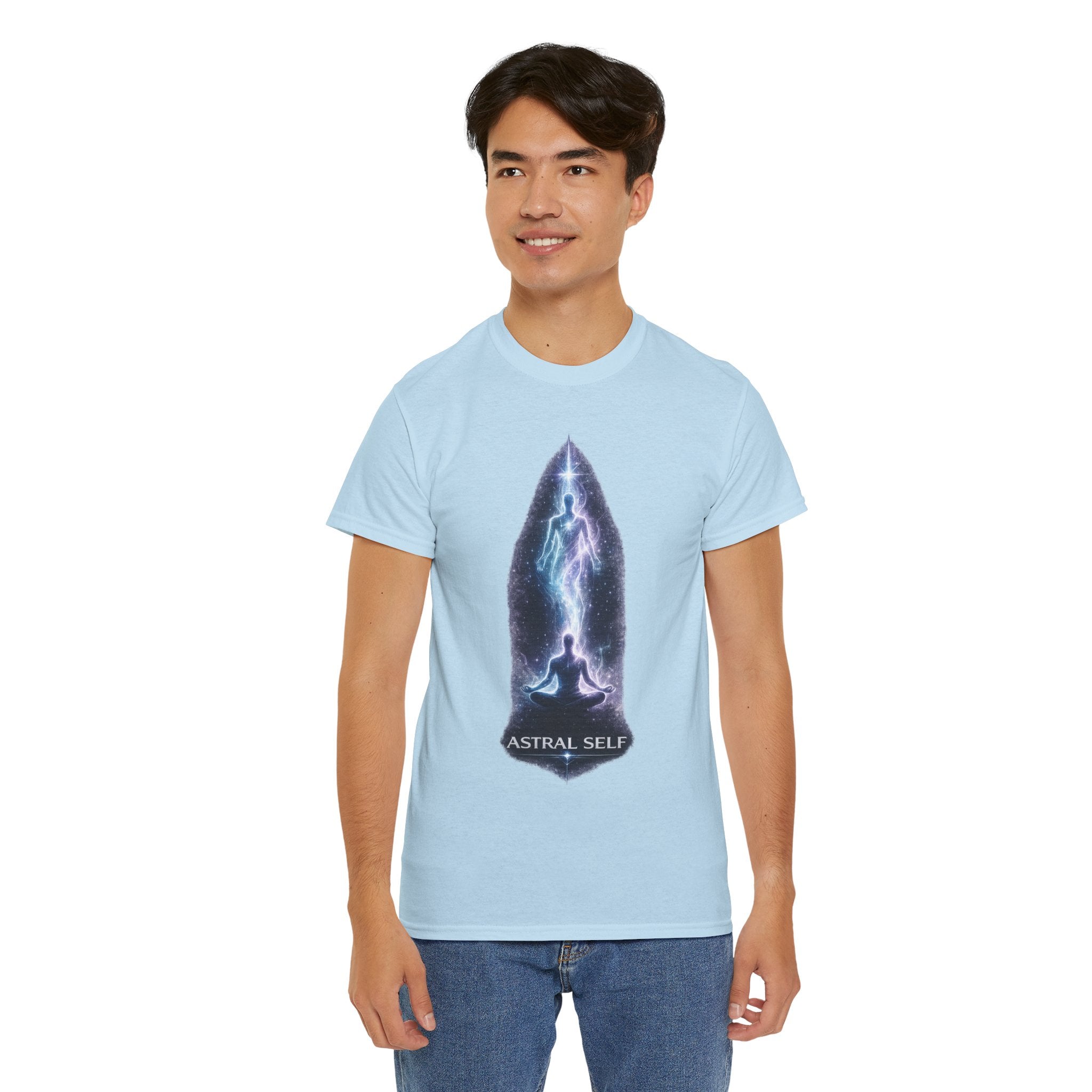 Astral Self Meditation T Shirt – Spiritual Astral Projection Cosmic Graphic Tee
