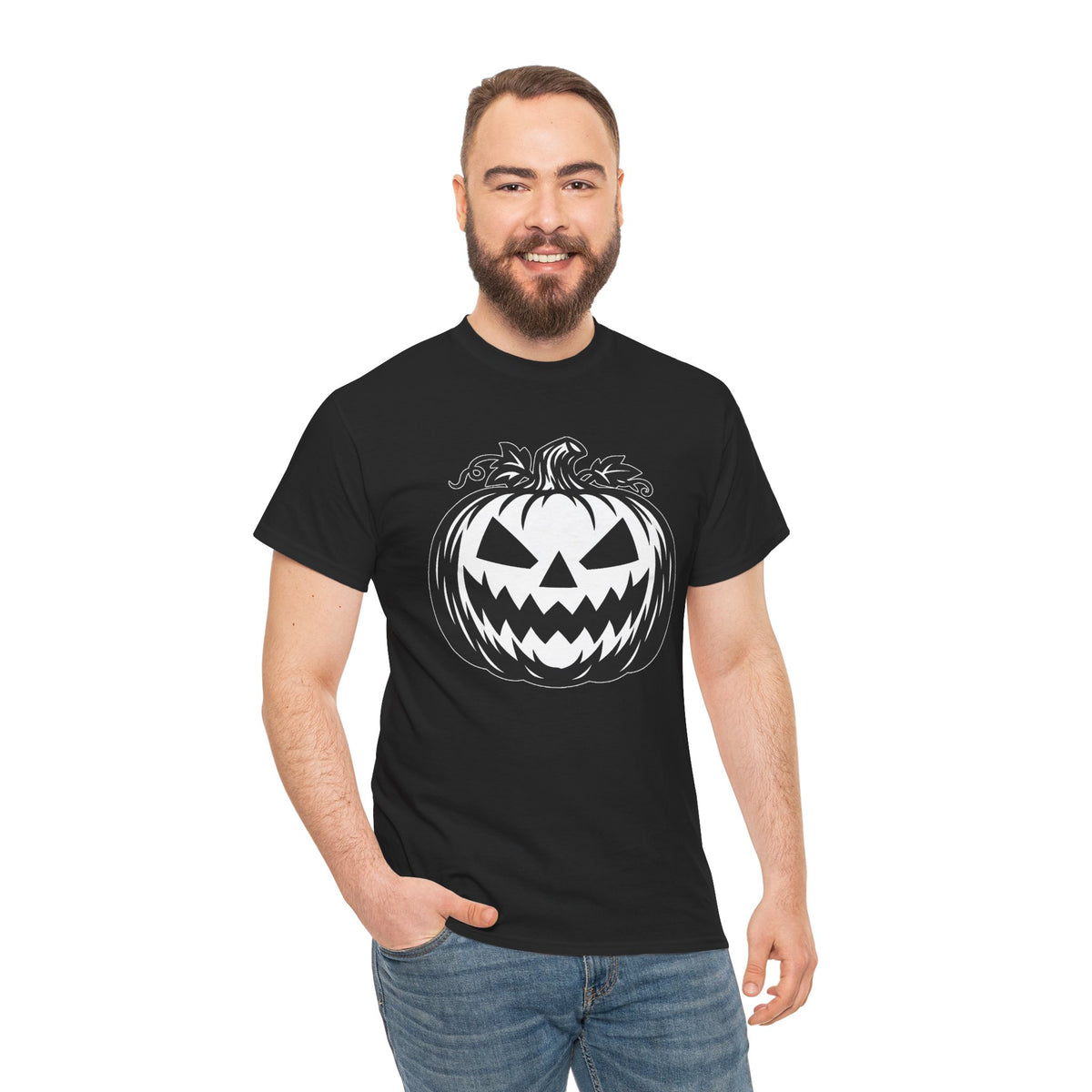 Jack-O'-Lantern Halloween Graphic T-Shirt | WildOrbit