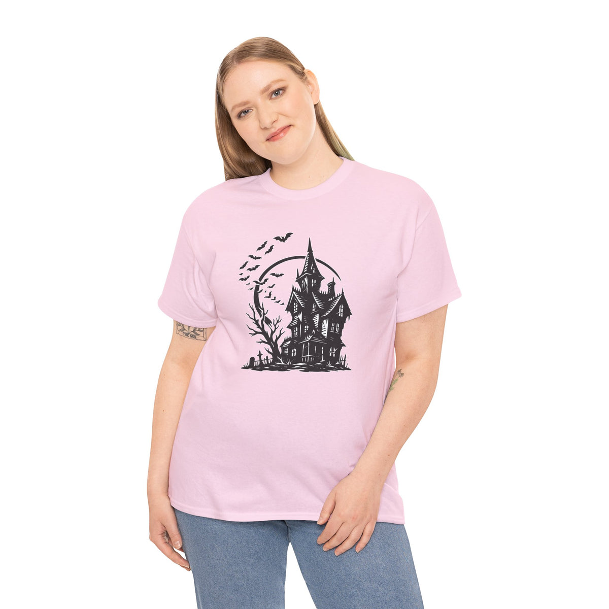 Haunted House Halloween Graphic T-Shirt | WildOrbit