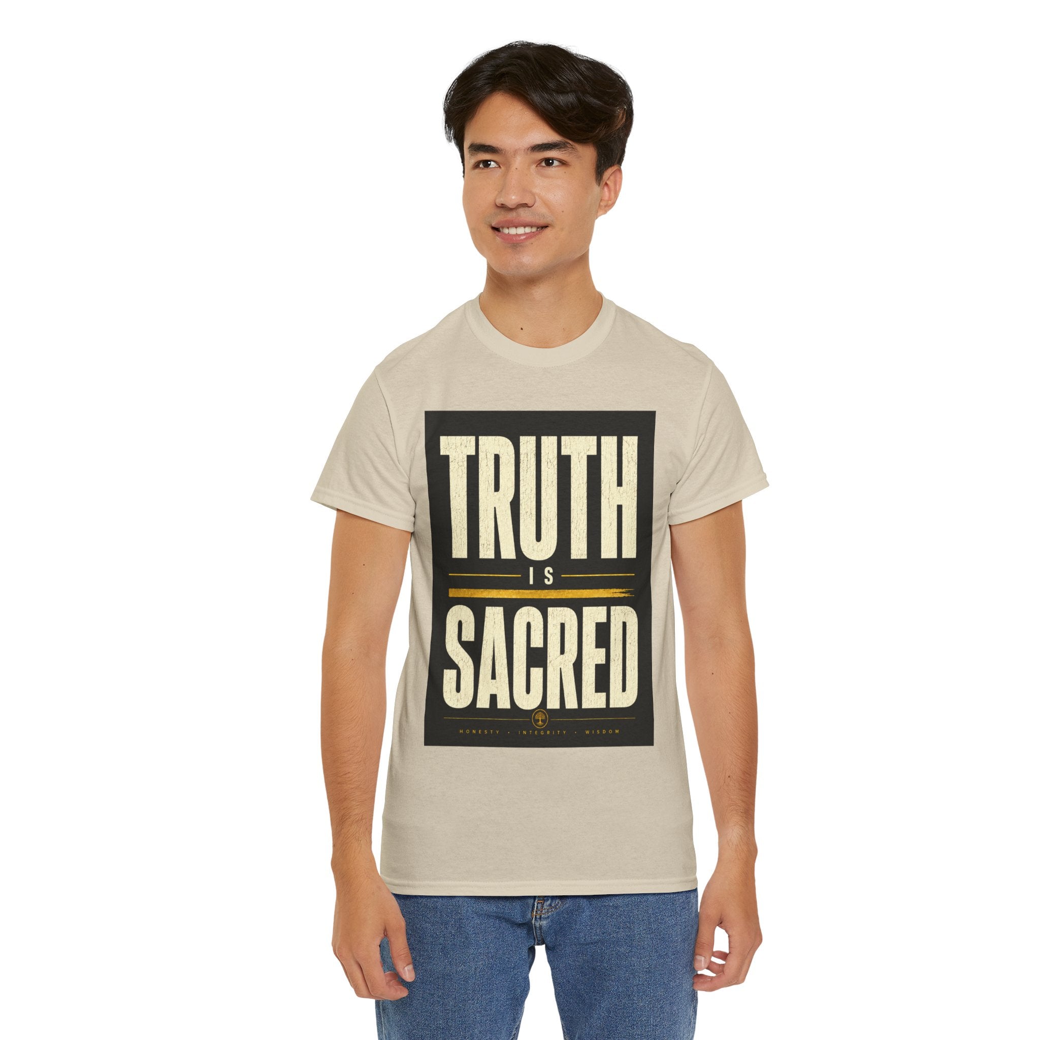 Truth Is Sacred T Shirt – Inspirational Quote Graphic Tee for Men & Women