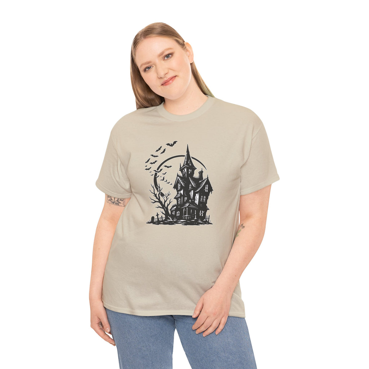 Haunted House Halloween Graphic T-Shirt | WildOrbit