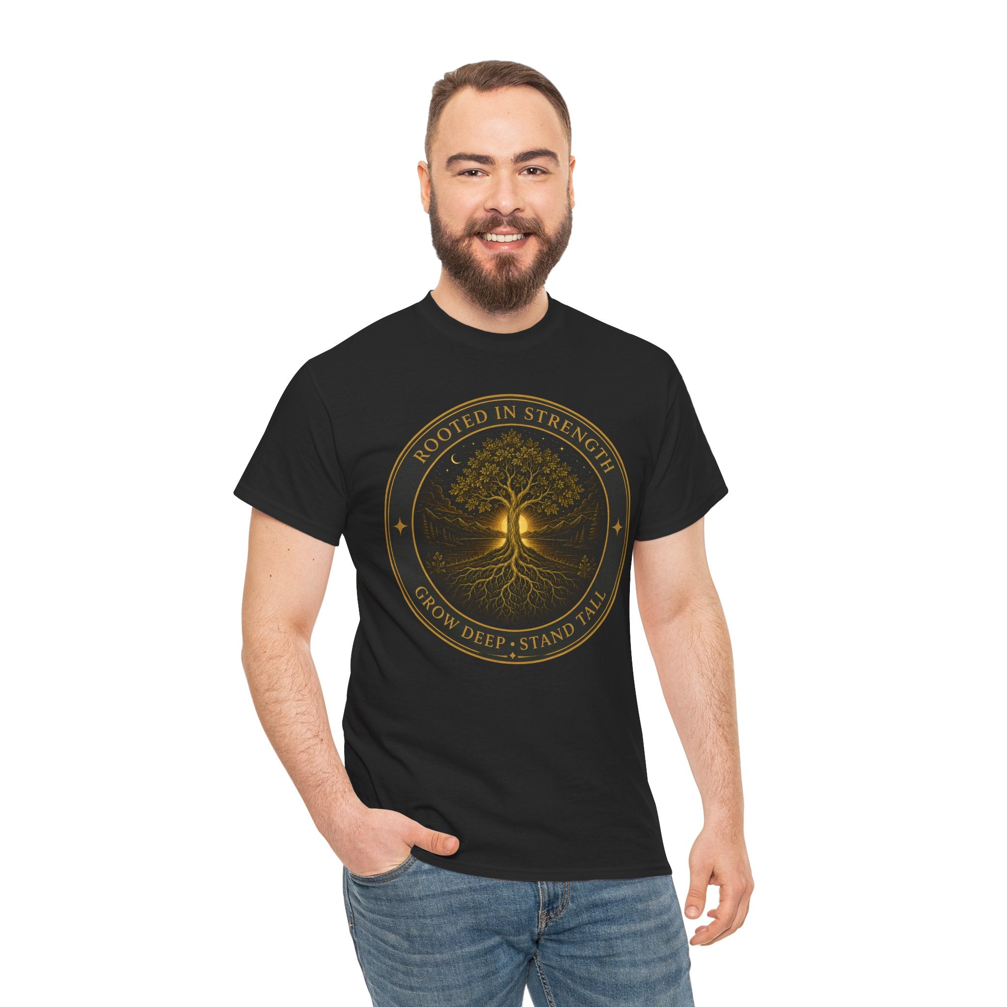 Rooted in Strength Tree of Life T-Shirt – Sacred Symbol Graphic Tee