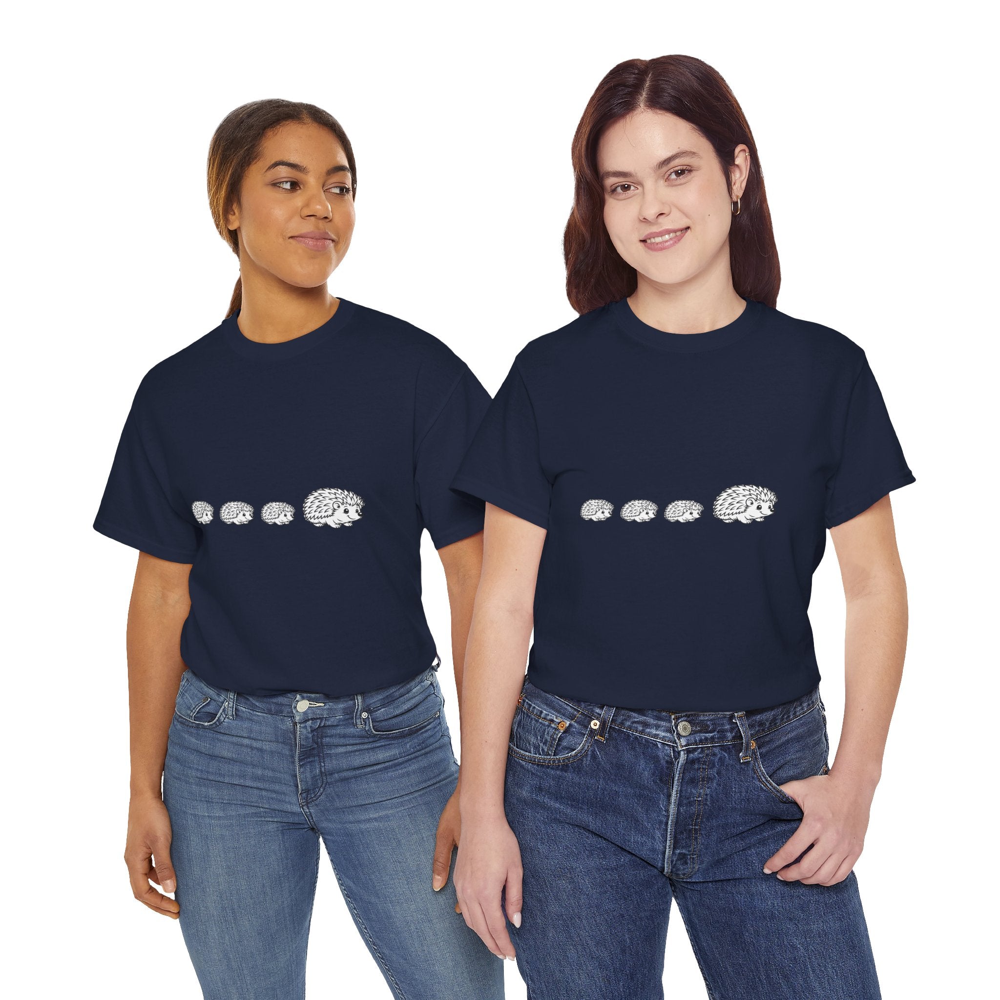 Cute Hedgehog Train T Shirt – Funny Growing Hedgehog Graphic Tee for Animal Lovers