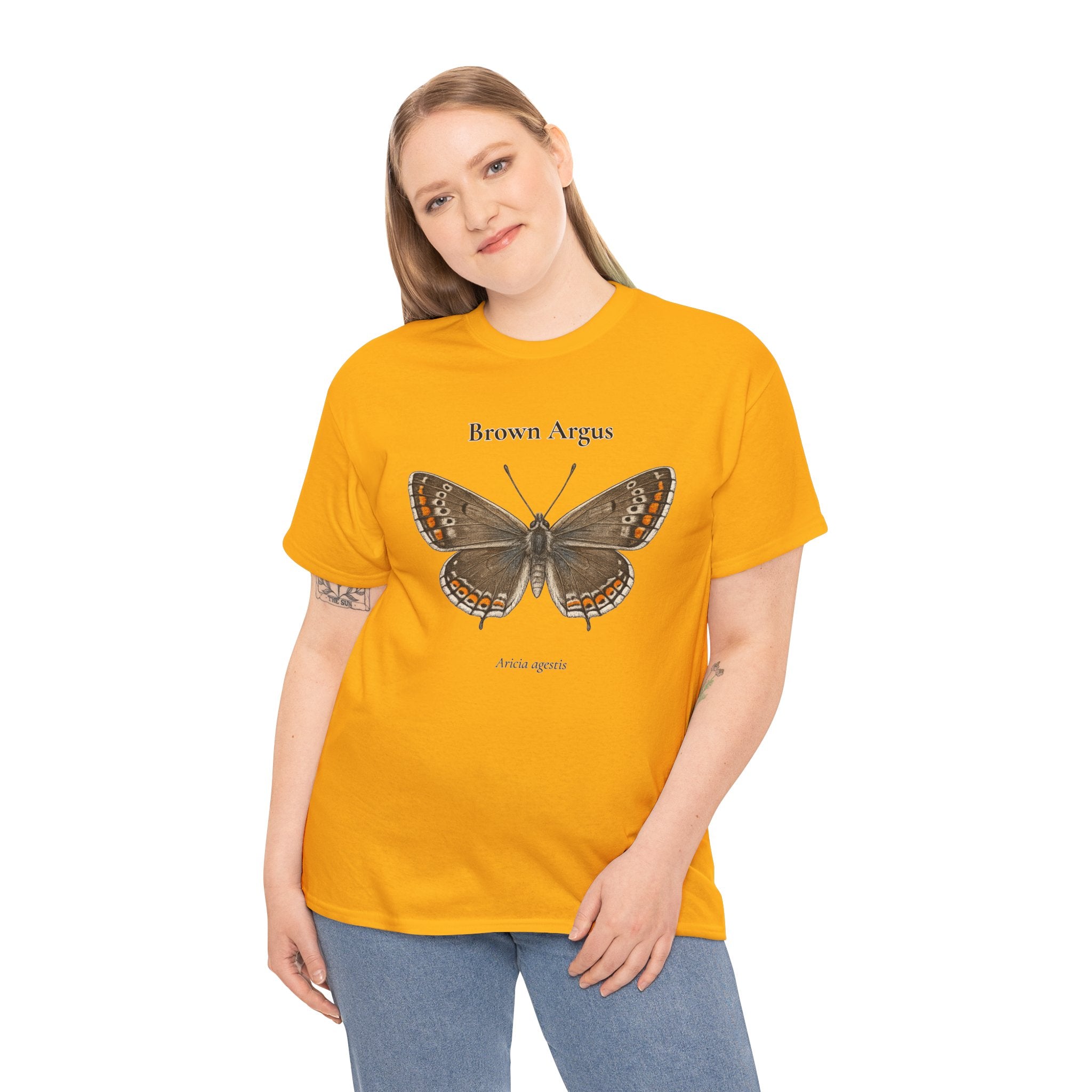Brown Argus Butterfly Graphic T-Shirt | WildOrbit