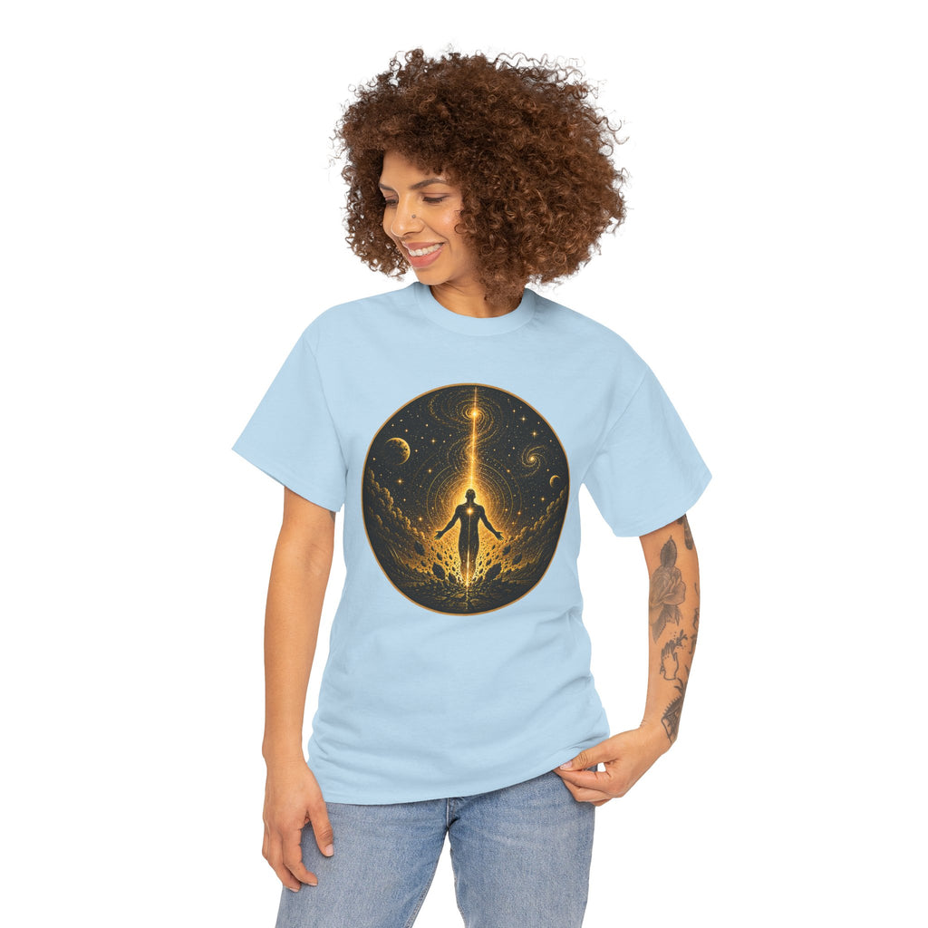 The Awakening Illustrated T-Shirt – Cosmic Ascension Graphic Tee