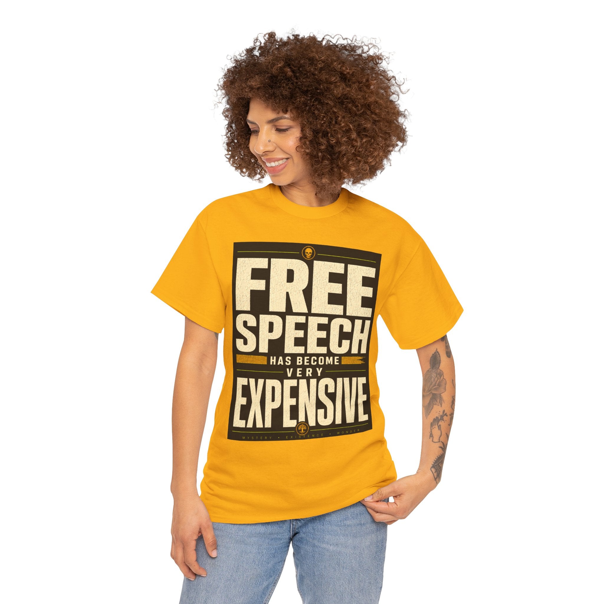 Free Speech Quote T Shirt – Political Statement Graphic Tee for Free Thinkers