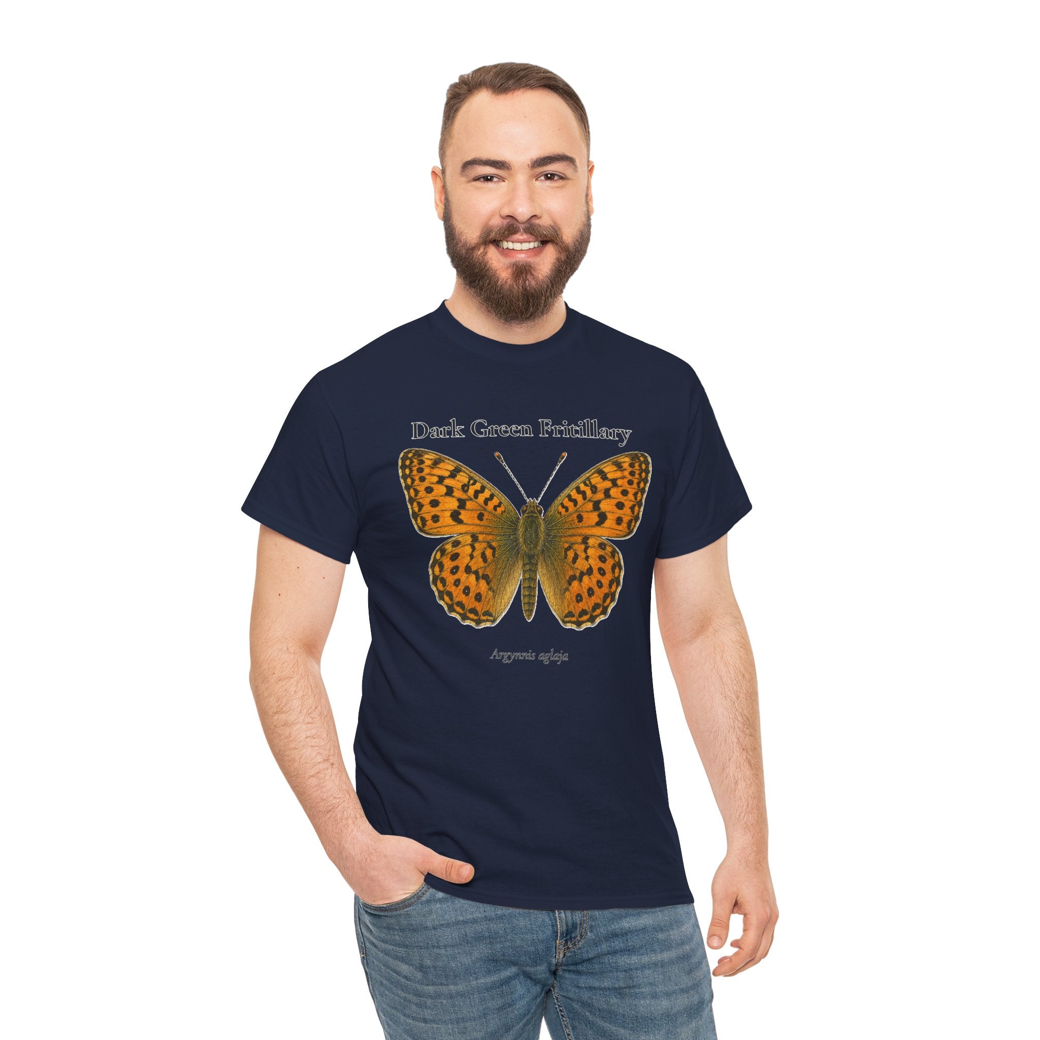 Dark Green Fritillary Butterfly Graphic T-Shirt | WildOrbit
