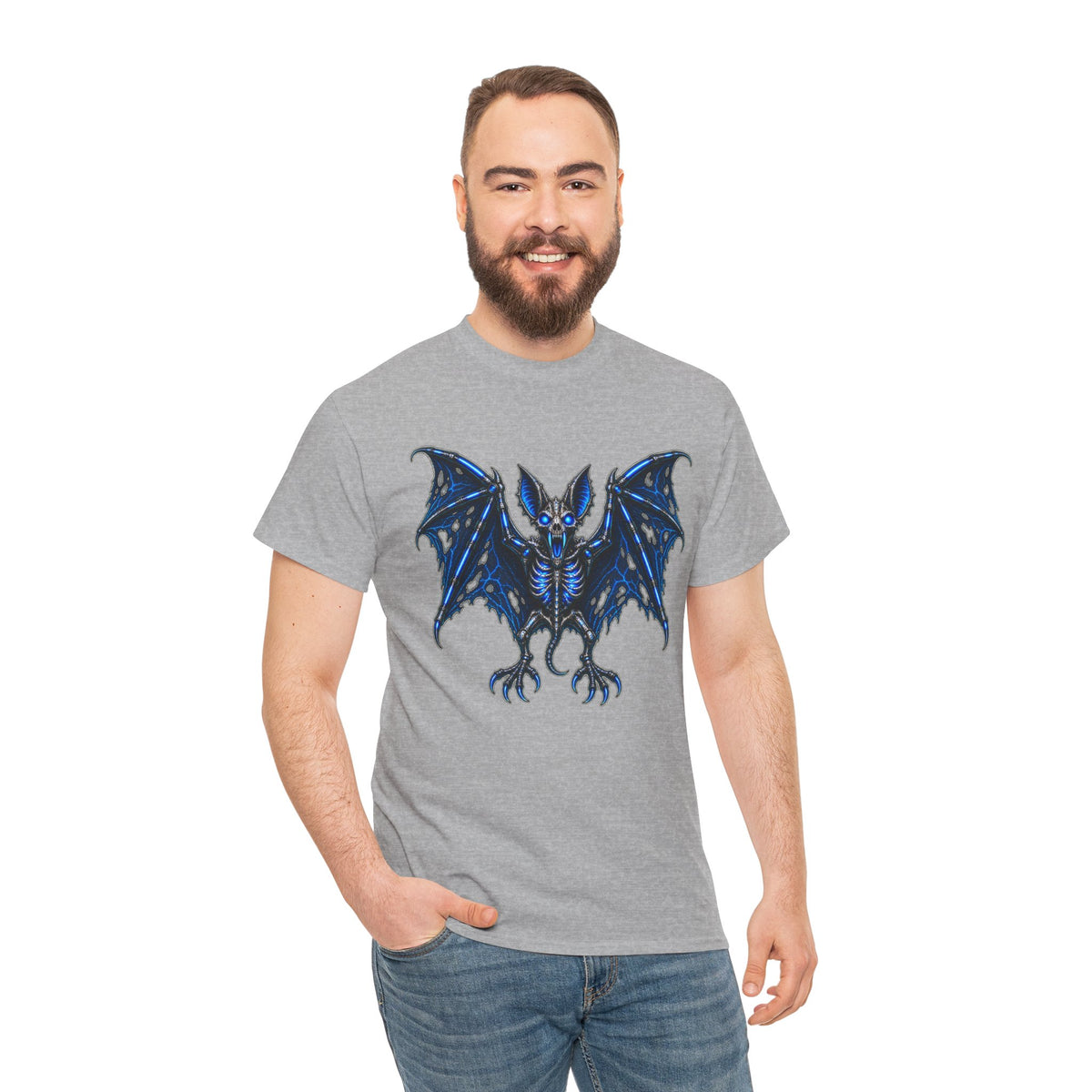 Reaper Bat Cyberpunk Graphic T-Shirt | WildOrbit