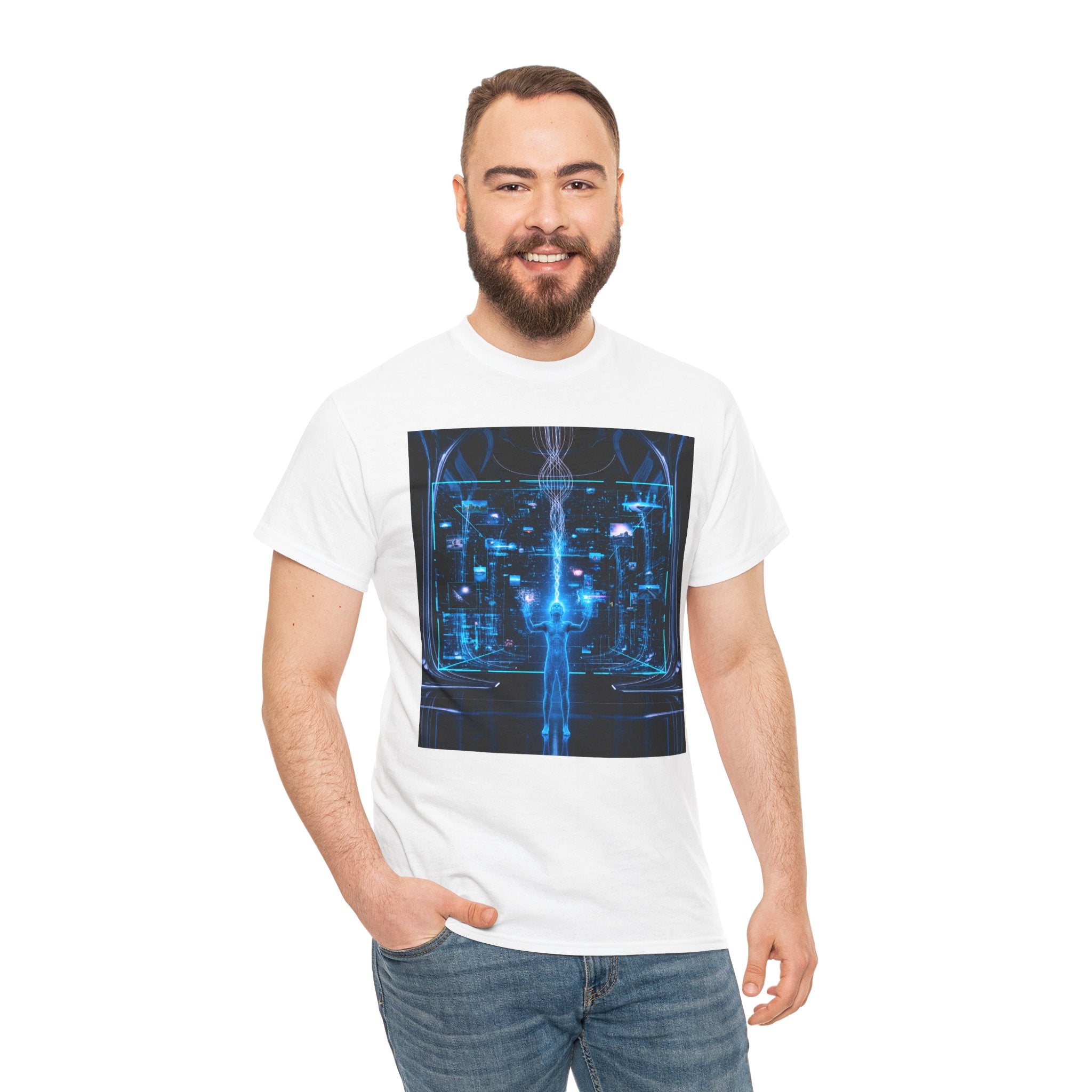 Sci Fi Regeneration Cyberpunk Neural Interface T Shirt – Futuristic AI Cyberpunk Graphic Tee