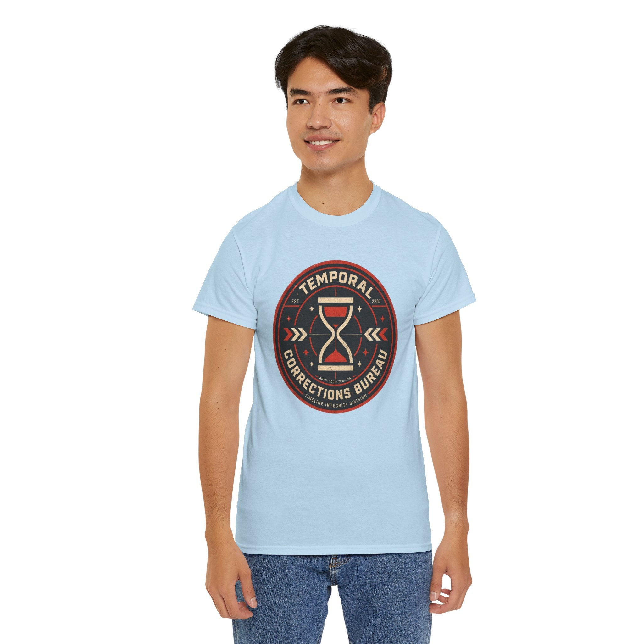 Time Travel Bureau Graphic T Shirt – Temporal Corrections Retro Futurism Sci Fi Tee