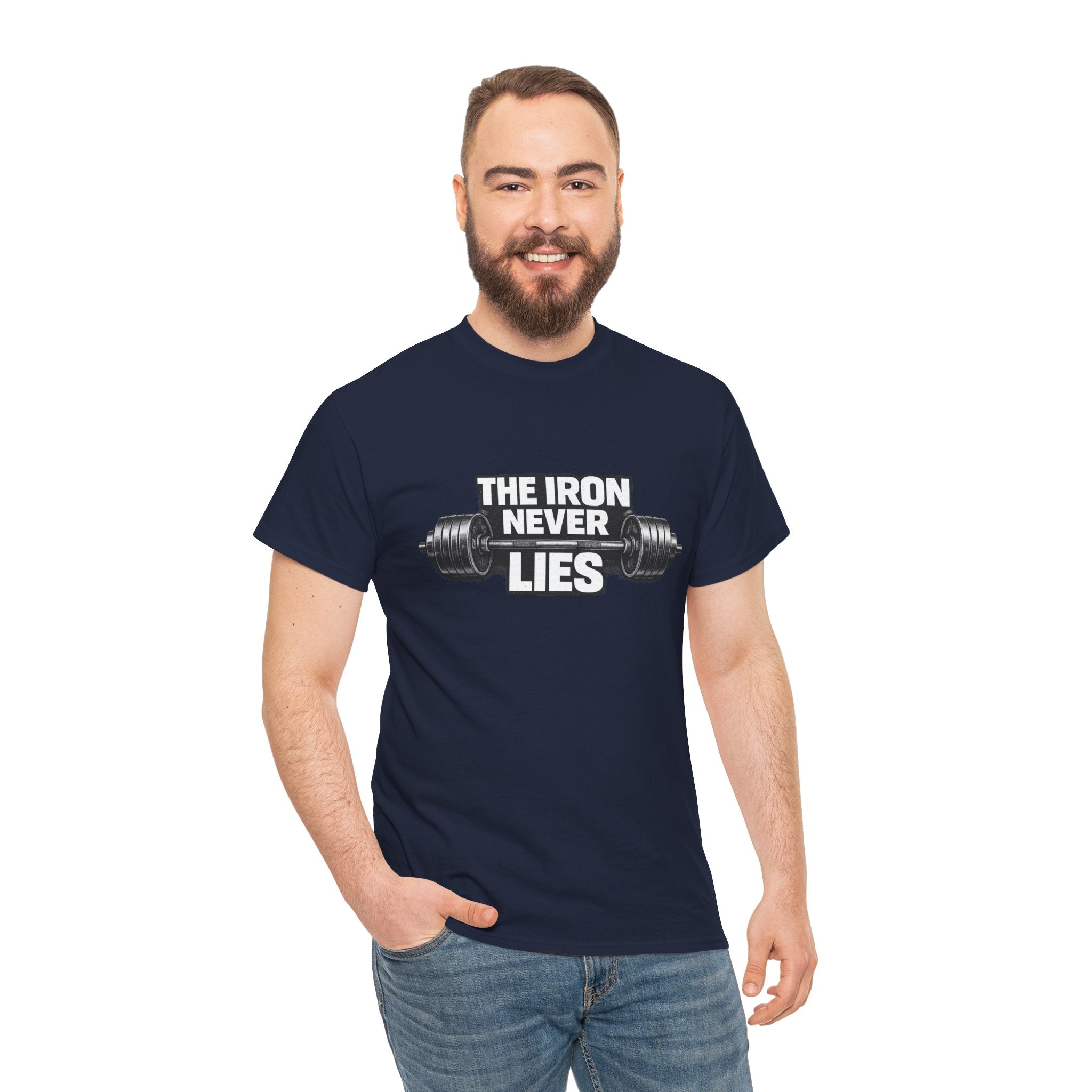 The Iron Never Lies T-Shirt | Powerlifting Gym Shirt | Motivational Weightlifting Gift for Men & Women