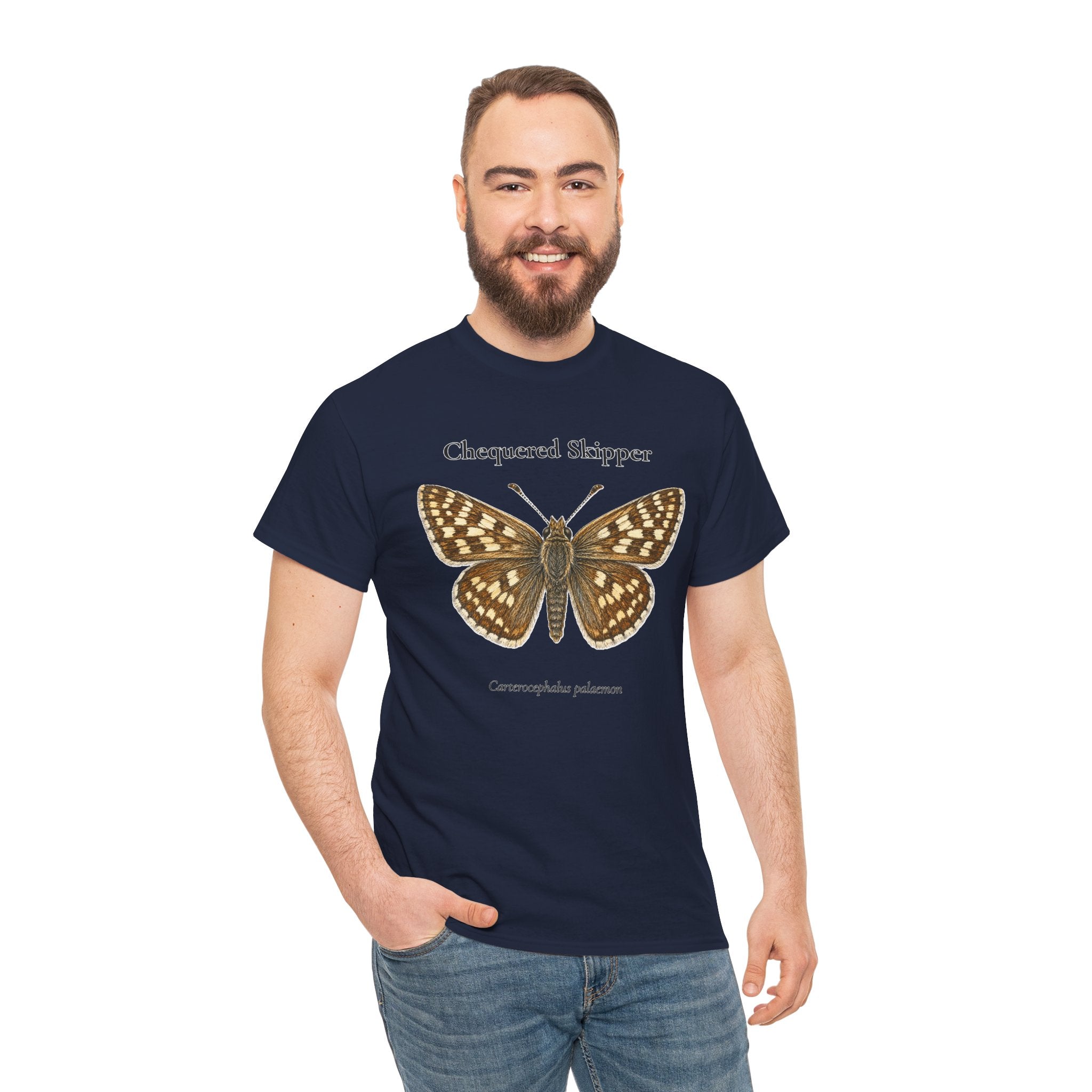 Chequered Skipper Butterfly Graphic T-Shirt | WildOrbit