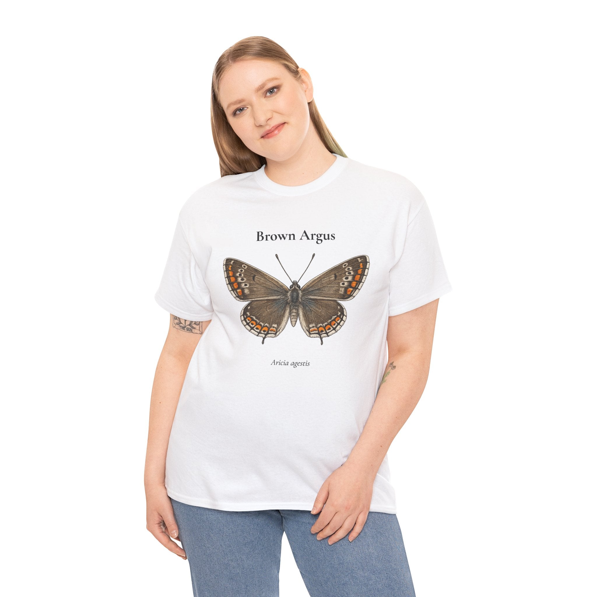 Brown Argus Butterfly Graphic T-Shirt | WildOrbit