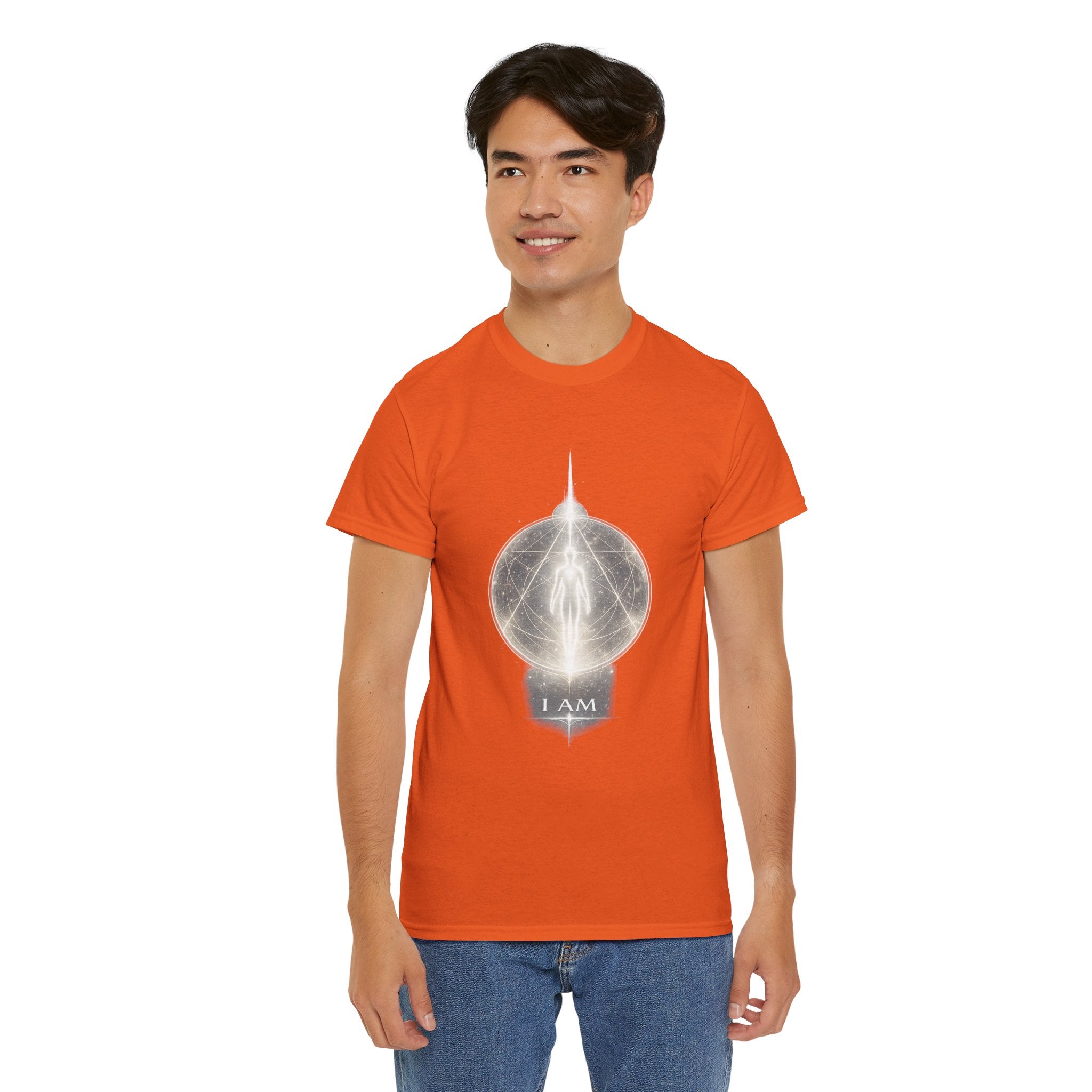 I AM Spiritual Energy T Shirt – Cosmic Light Being Meditation Graphic Tee