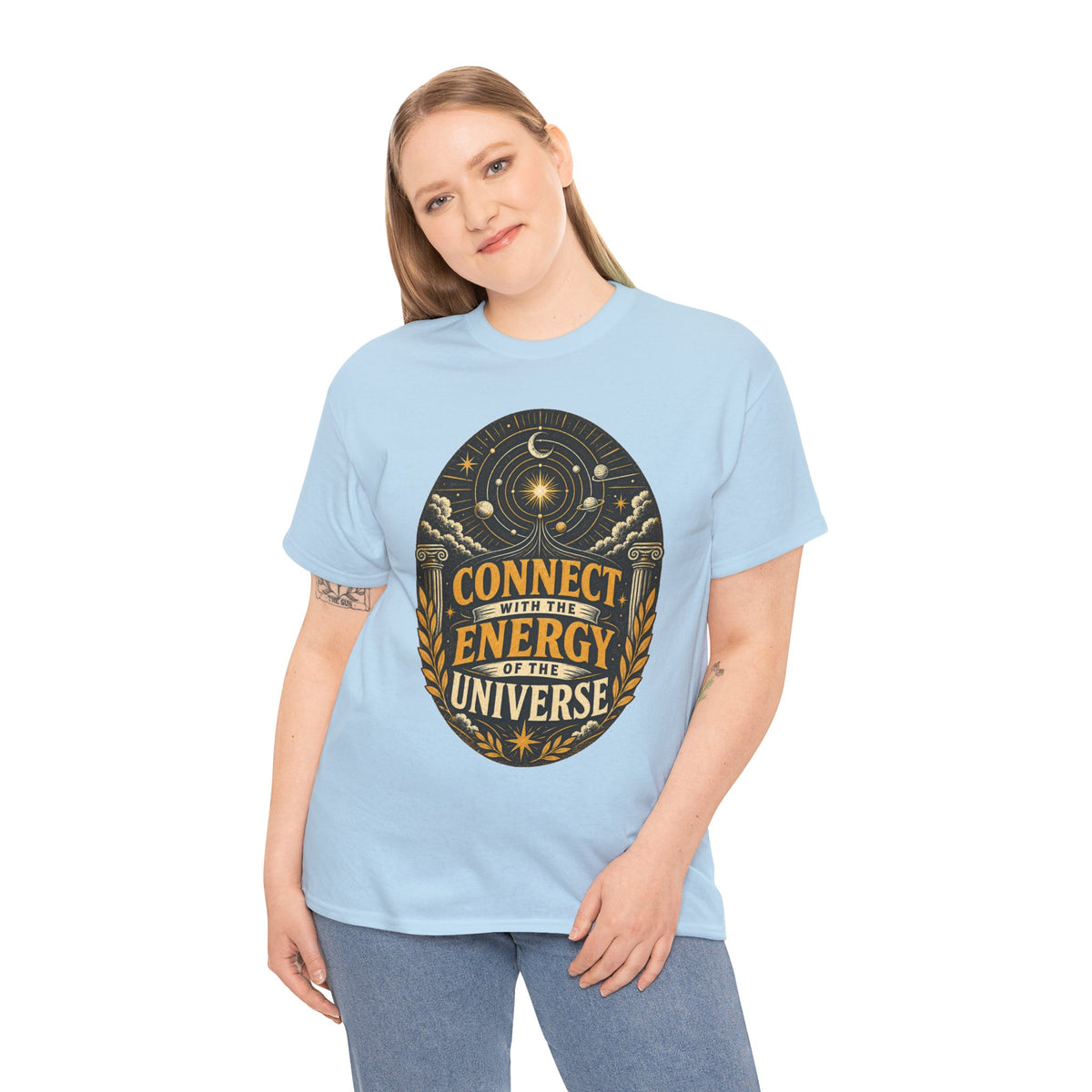 Connect With The Energy Of The Universe Cosmic Emblem T-Shirt