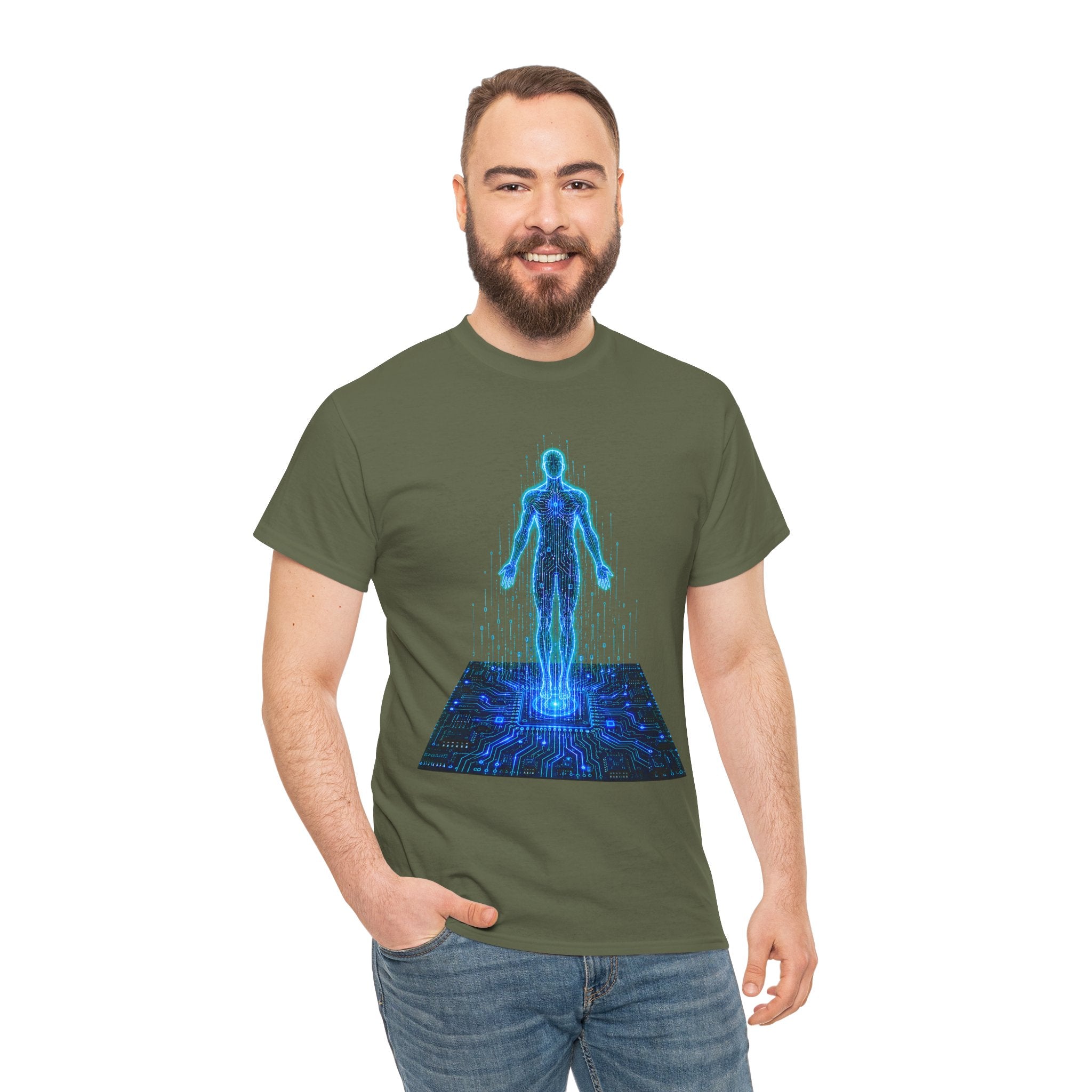 Ghost In The Machine Cyberpunk Graphic T-Shirt | WildOrbit