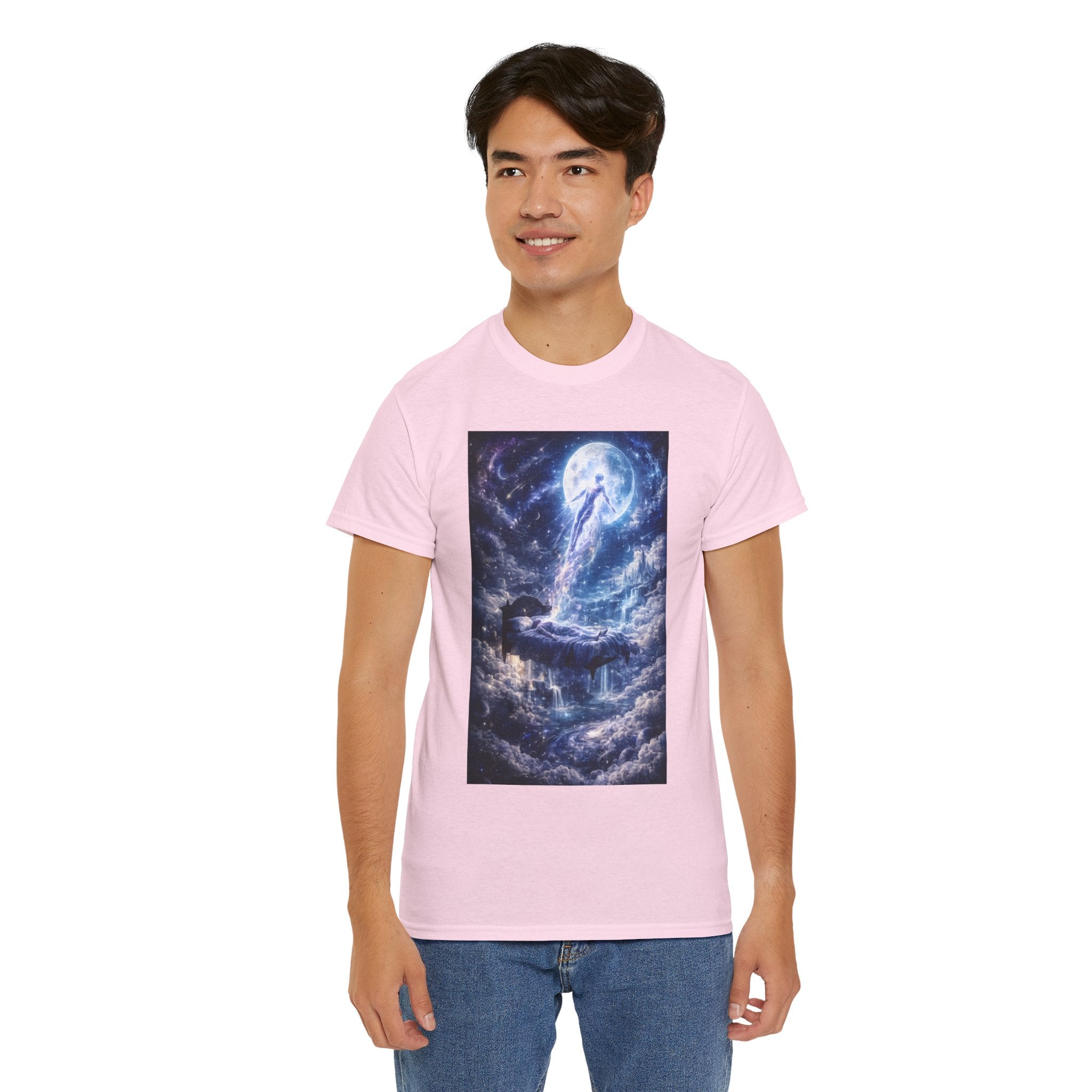 Lucid Exit Spiritual Graphic T Shirt – Celestial Cosmic Dreamscape Tee