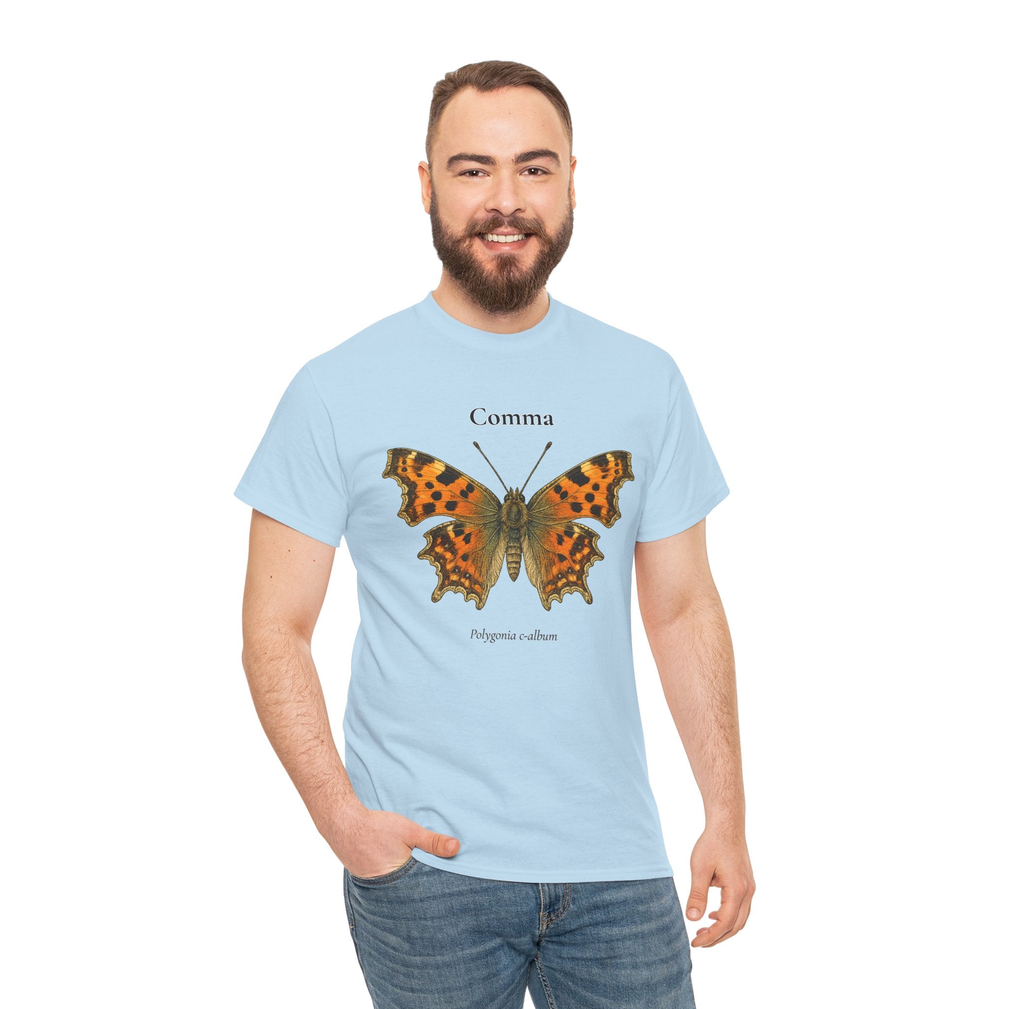 Comma Butterfly Graphic T-Shirt | WildOrbit