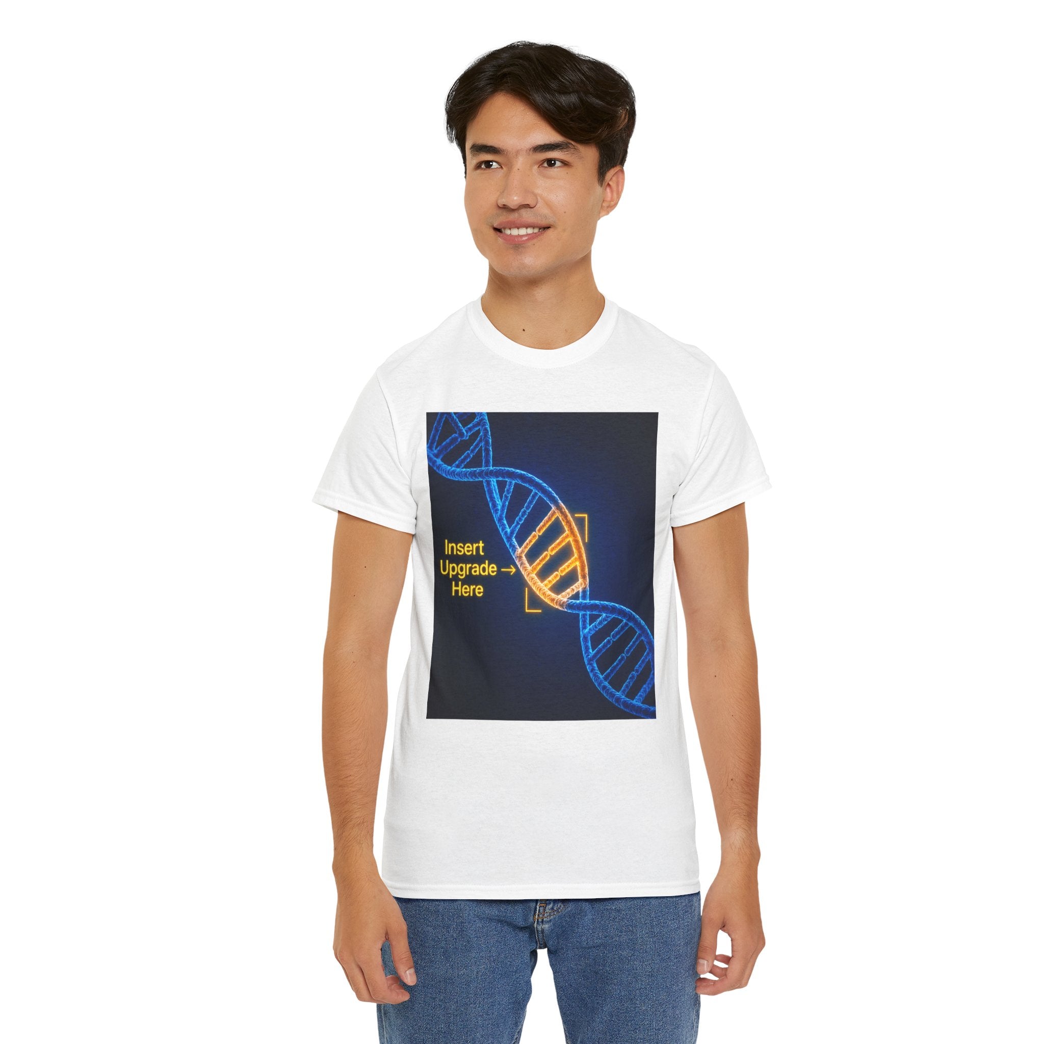 DNA Helix Graphic T Shirt – Insert Upgrade Here Ancient Alien Science Tee