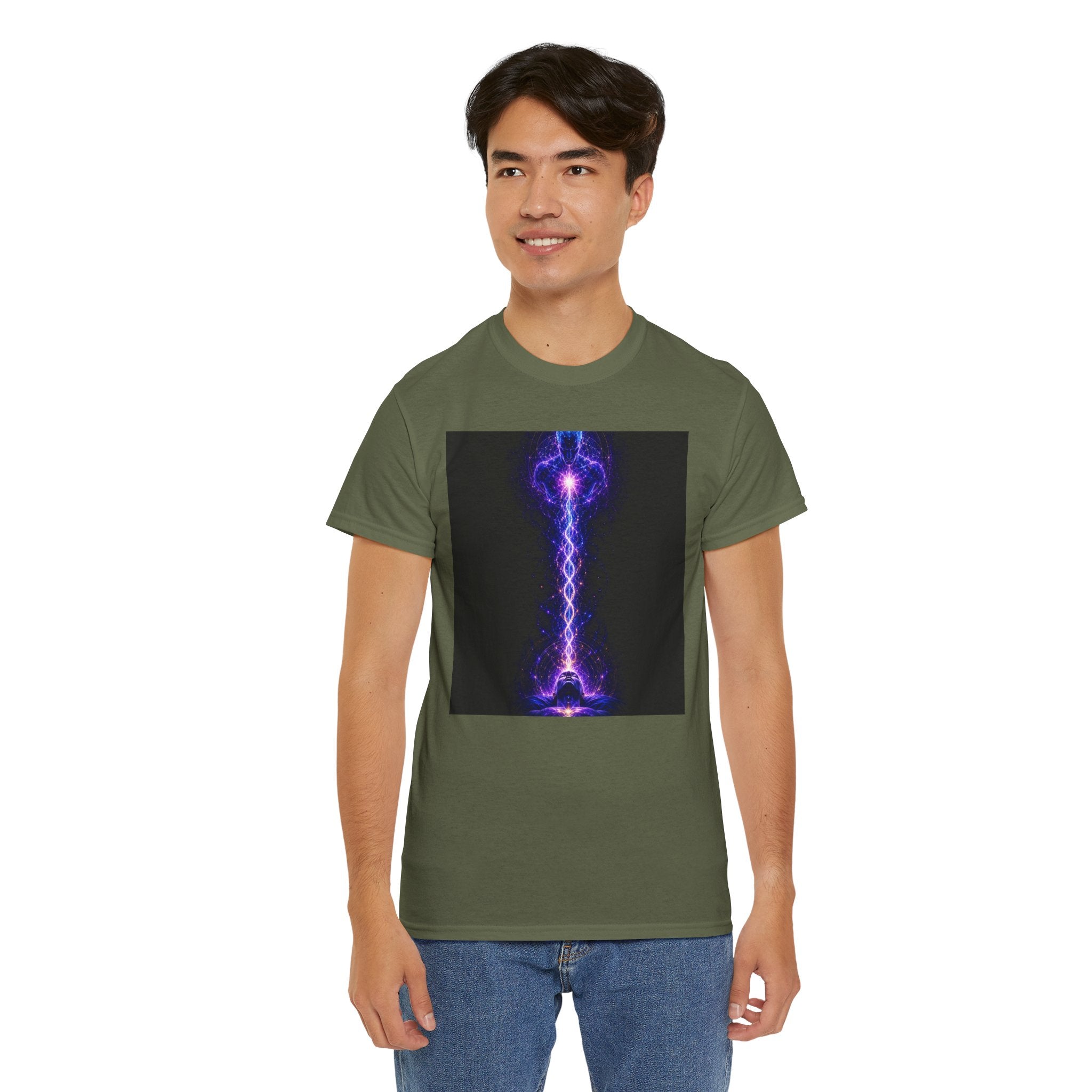 The Silver Cord T Shirt – Spiritual Energy & Cosmic Aura Graphic Tee