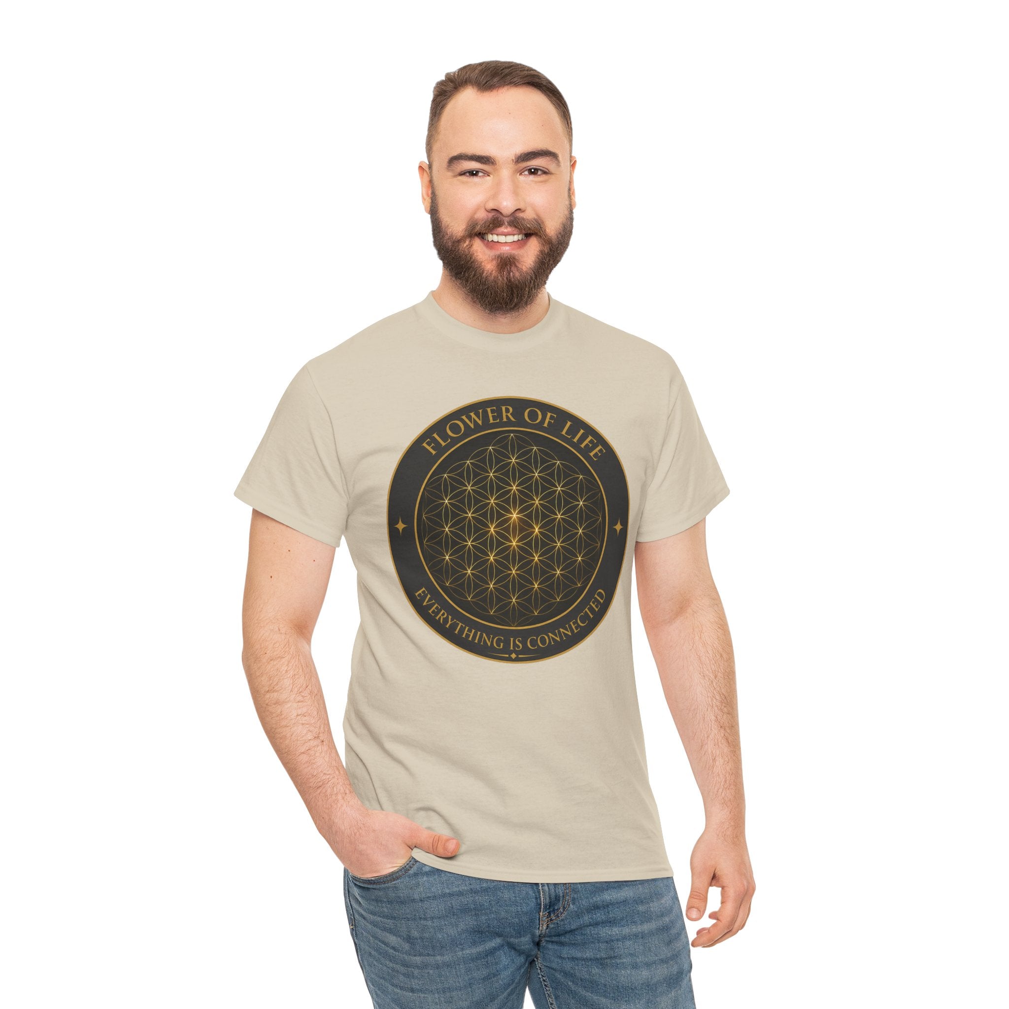 Flower of Life T-Shirt – Sacred Geometry Connection Graphic Tee