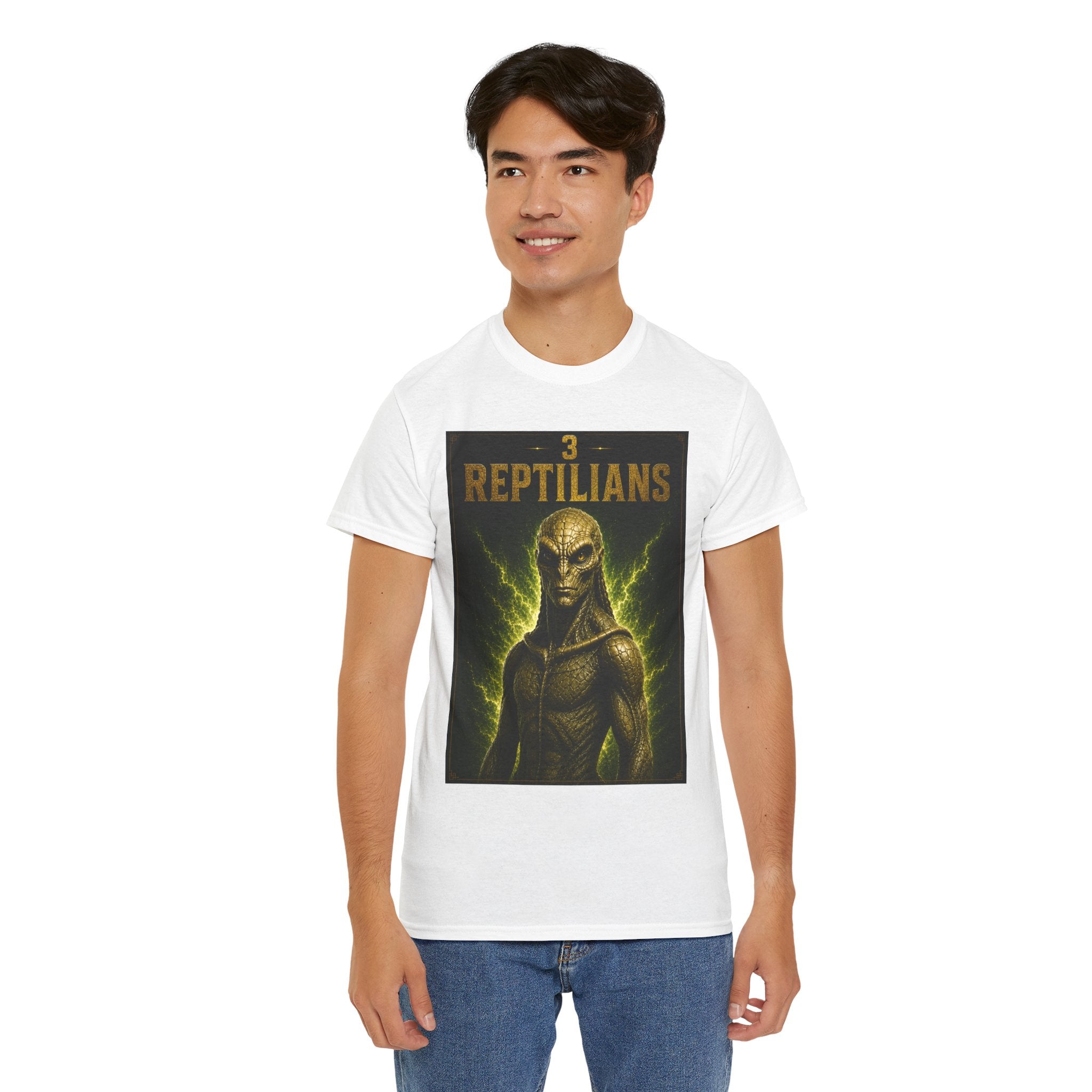 Reptilian Alien T-Shirt – Ancient Aliens Sci-Fi UFO Graphic Tee for Men & Women