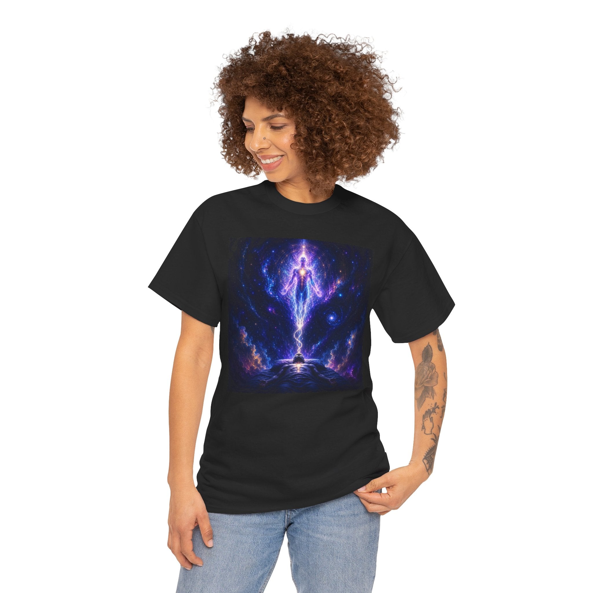 The Separation Spiritual Ascension Tee — Cosmic Energy Meditation Graphic T Shirt