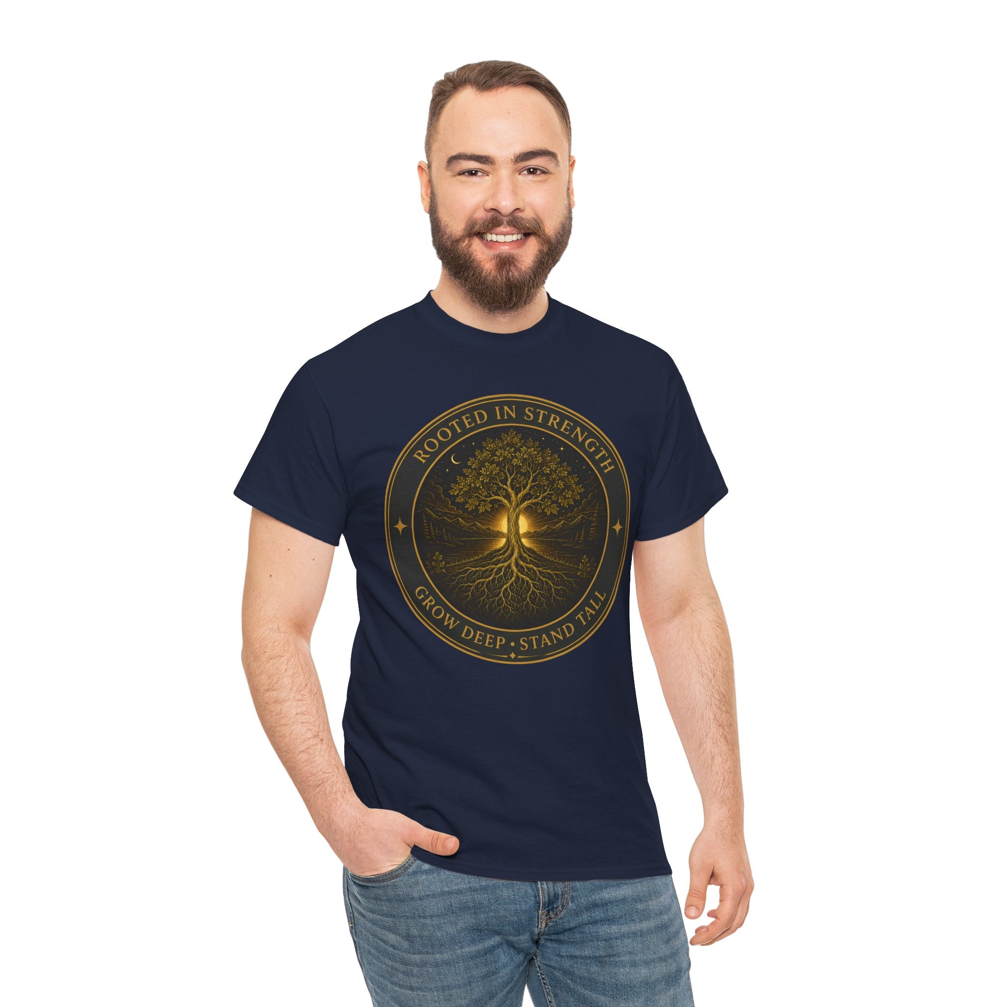 Rooted in Strength Tree of Life T-Shirt – Sacred Symbol Graphic Tee