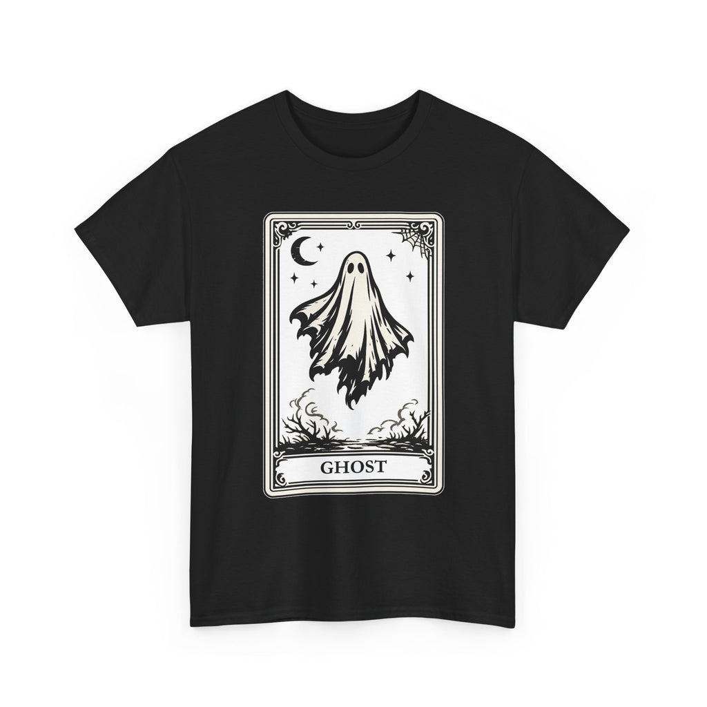 Ghost Tarot Card Halloween Graphic T-Shirt | WildOrbit