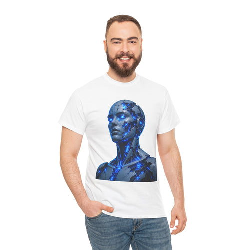 Broken Android Cyberpunk Graphic T-Shirt | WildOrbit