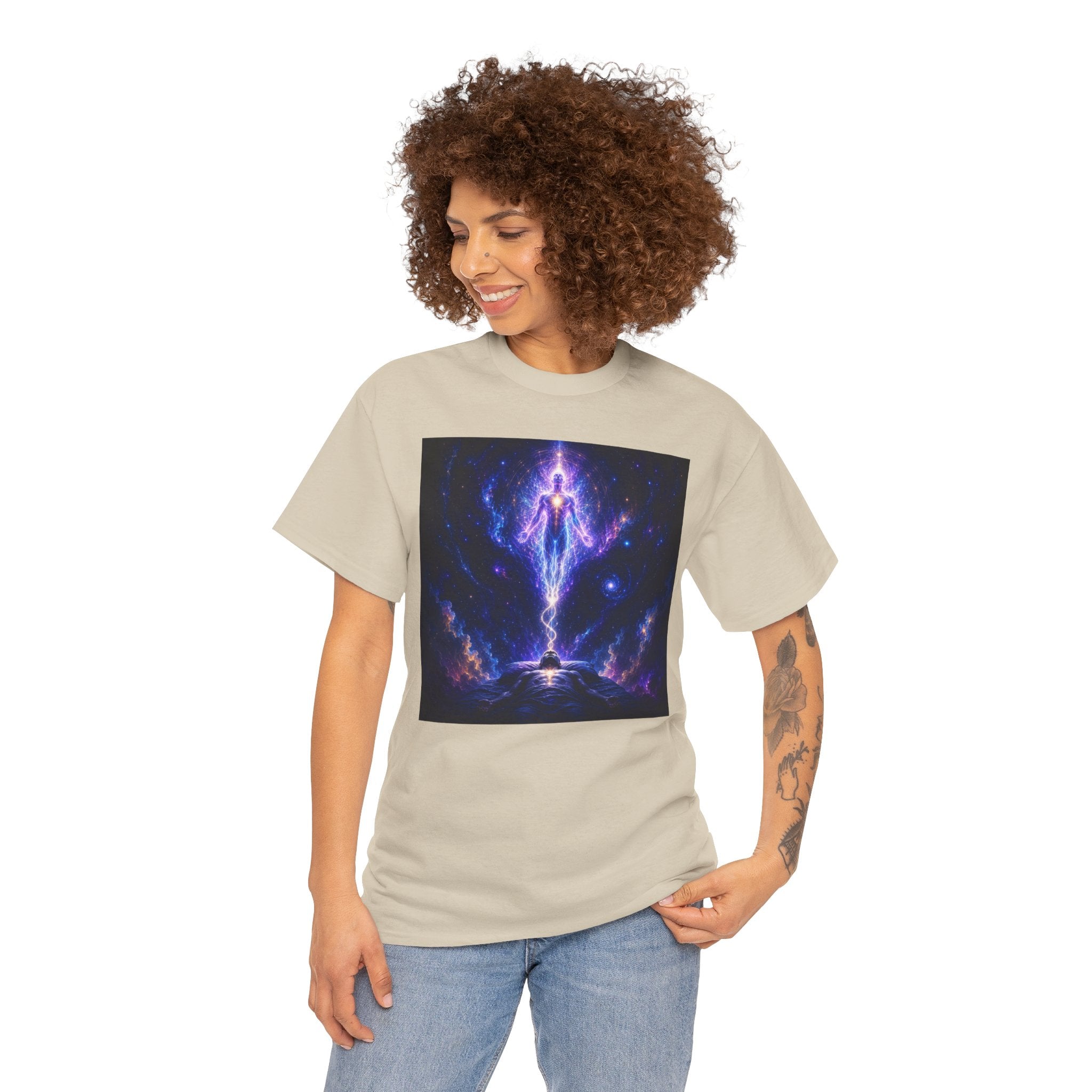 The Separation Spiritual Ascension Tee — Cosmic Energy Meditation Graphic T Shirt
