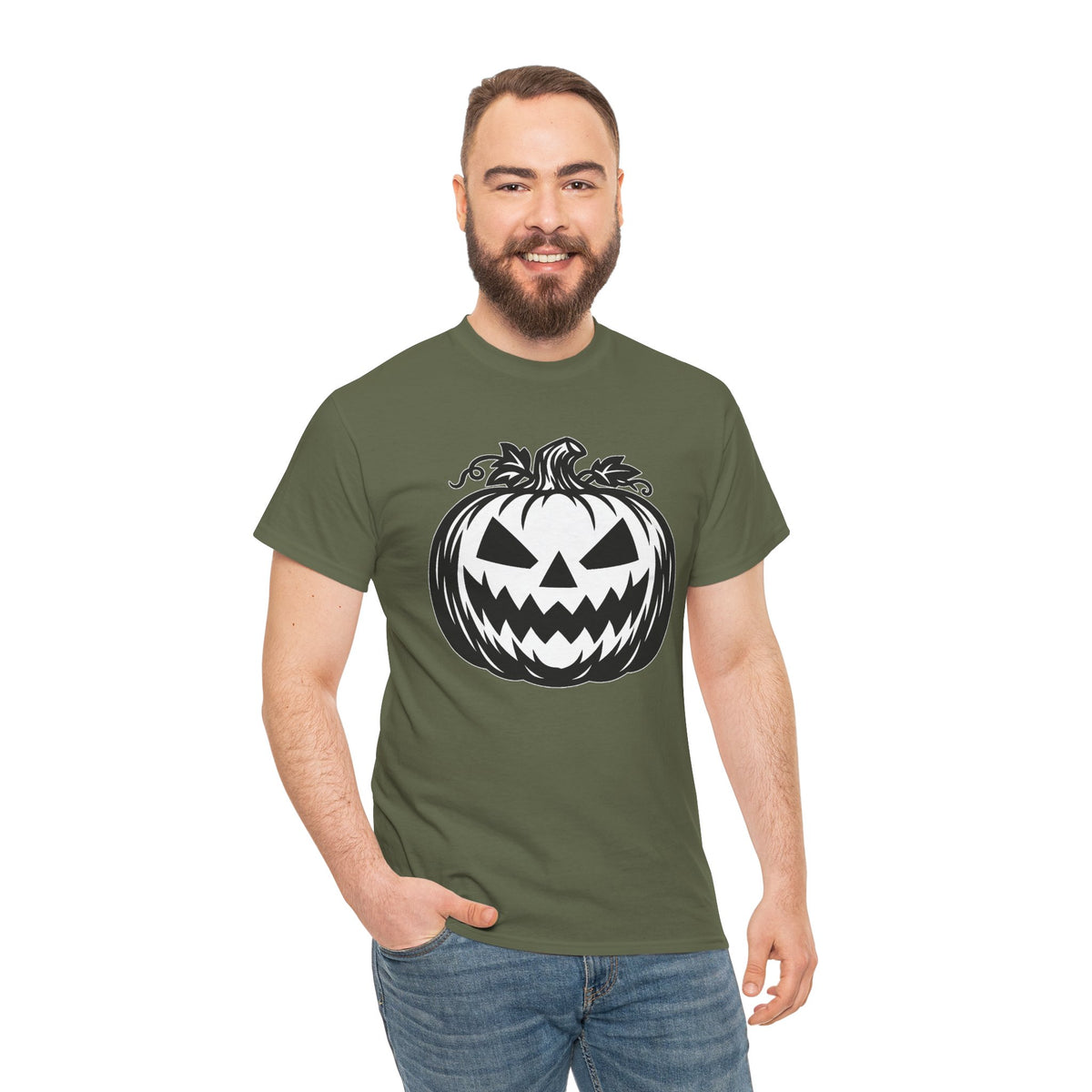 Jack-O'-Lantern Halloween Graphic T-Shirt | WildOrbit