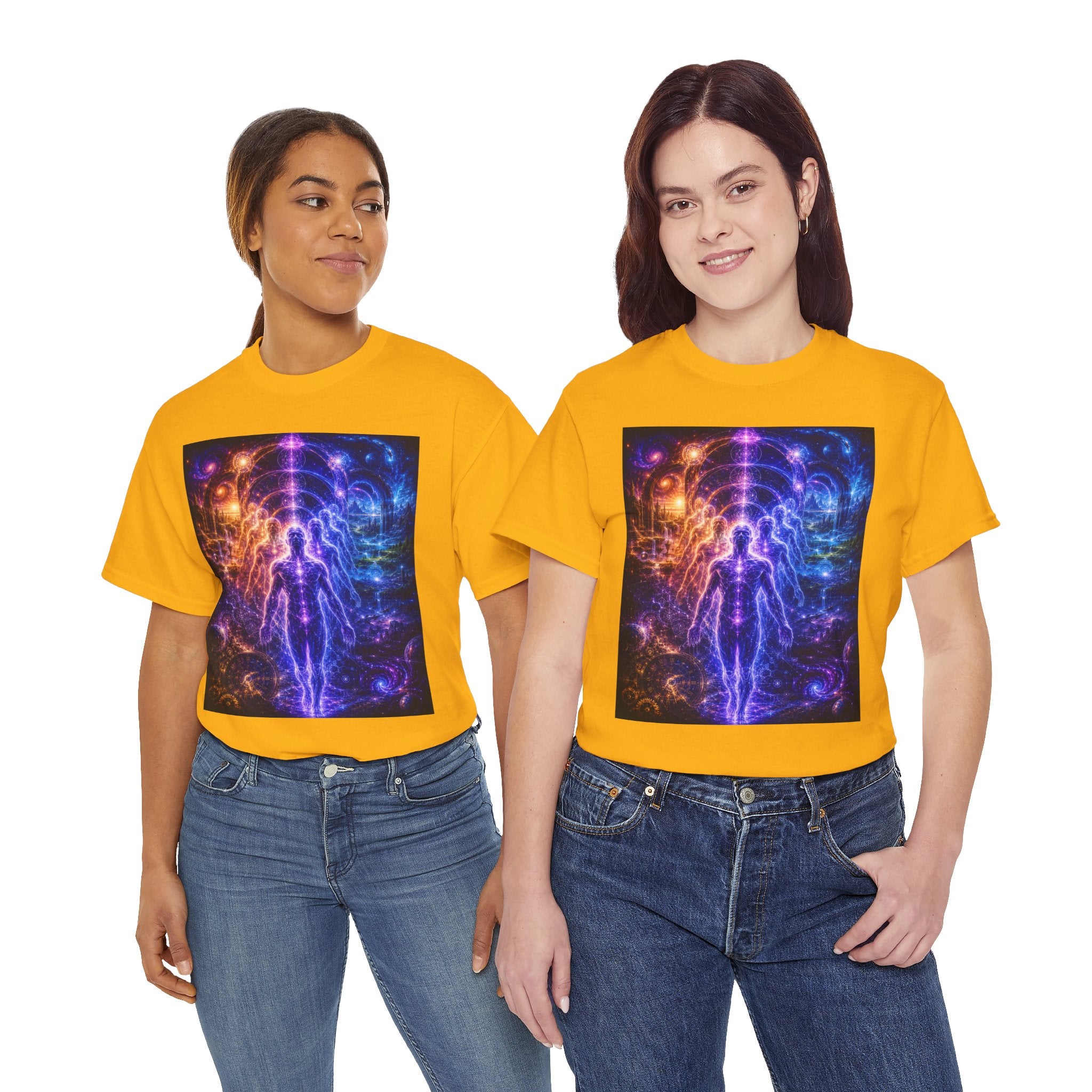 The Multidimensional Self T Shirt – Spiritual Cosmic Aura Graphic Tee