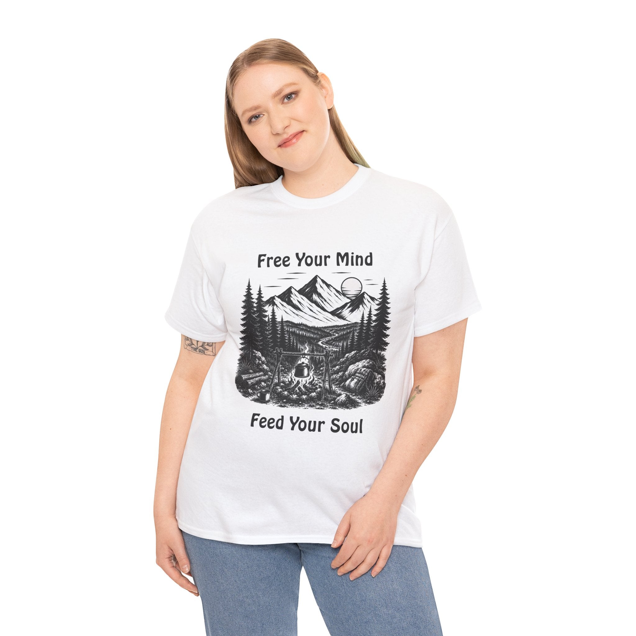 Free Your Mind Feed Your Soul Camping & Hiking T Shirt