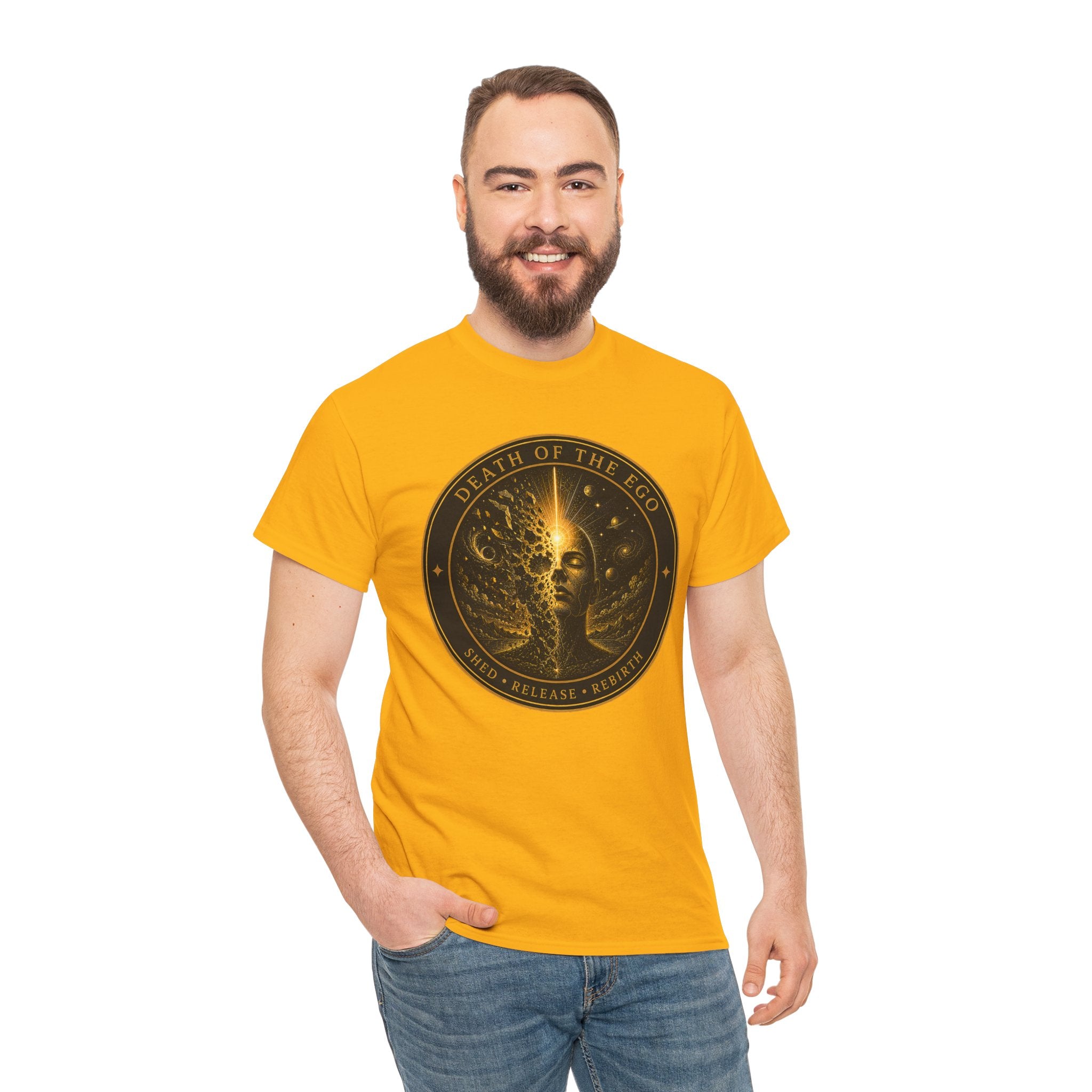 Death of the Ego Badge T-Shirt – Spiritual Transformation Graphic Tee