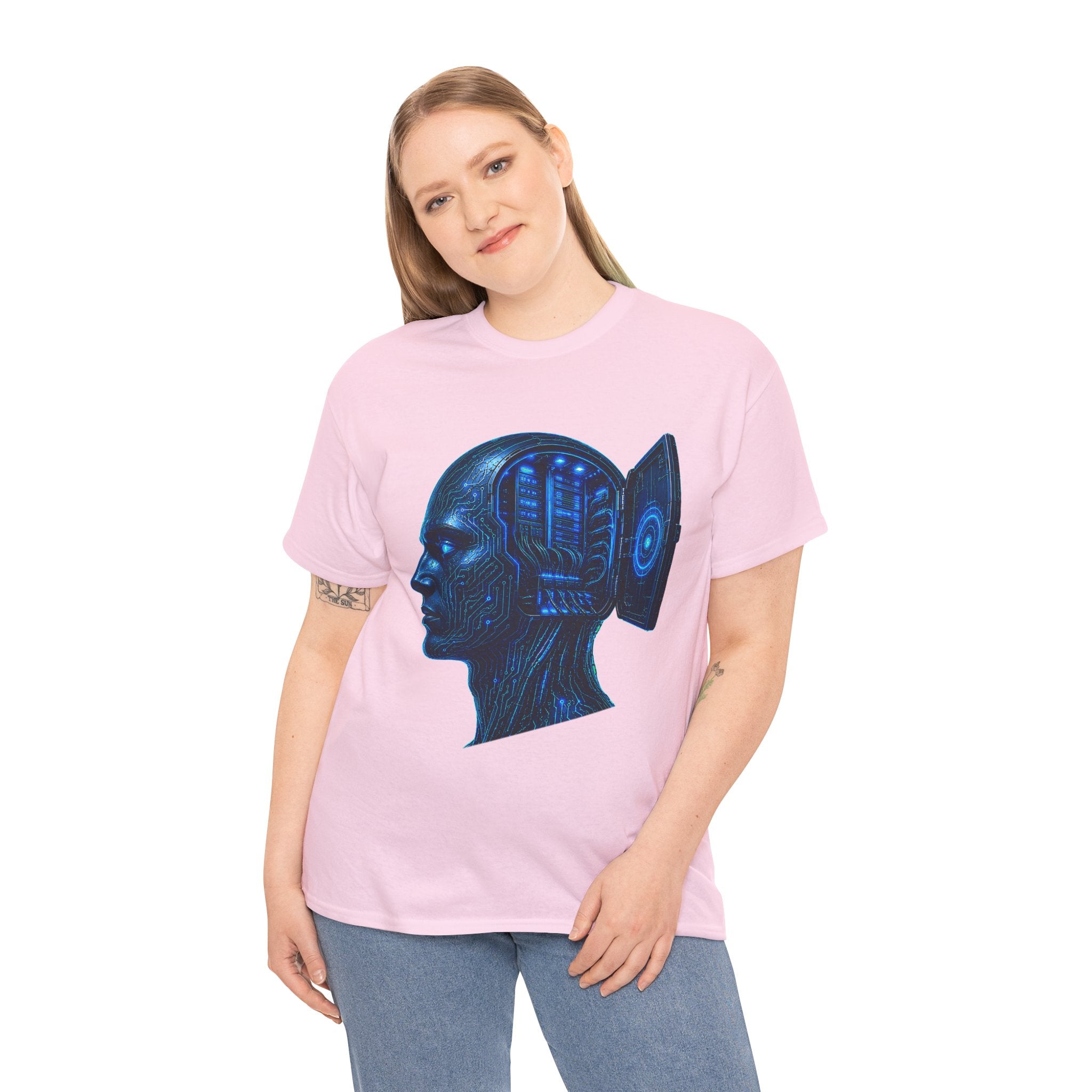 Mainframe Mind Cyberpunk Graphic T-Shirt | WildOrbit