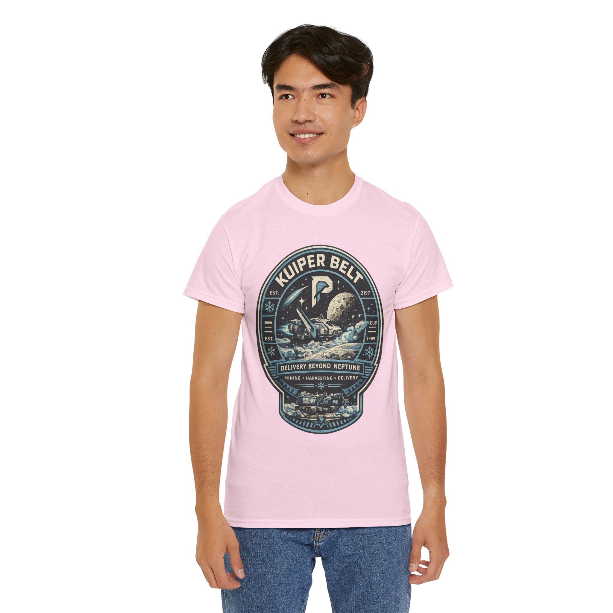Kuiper Belt Space Exploration T Shirt – Retro Sci Fi Astronaut Graphic Tee