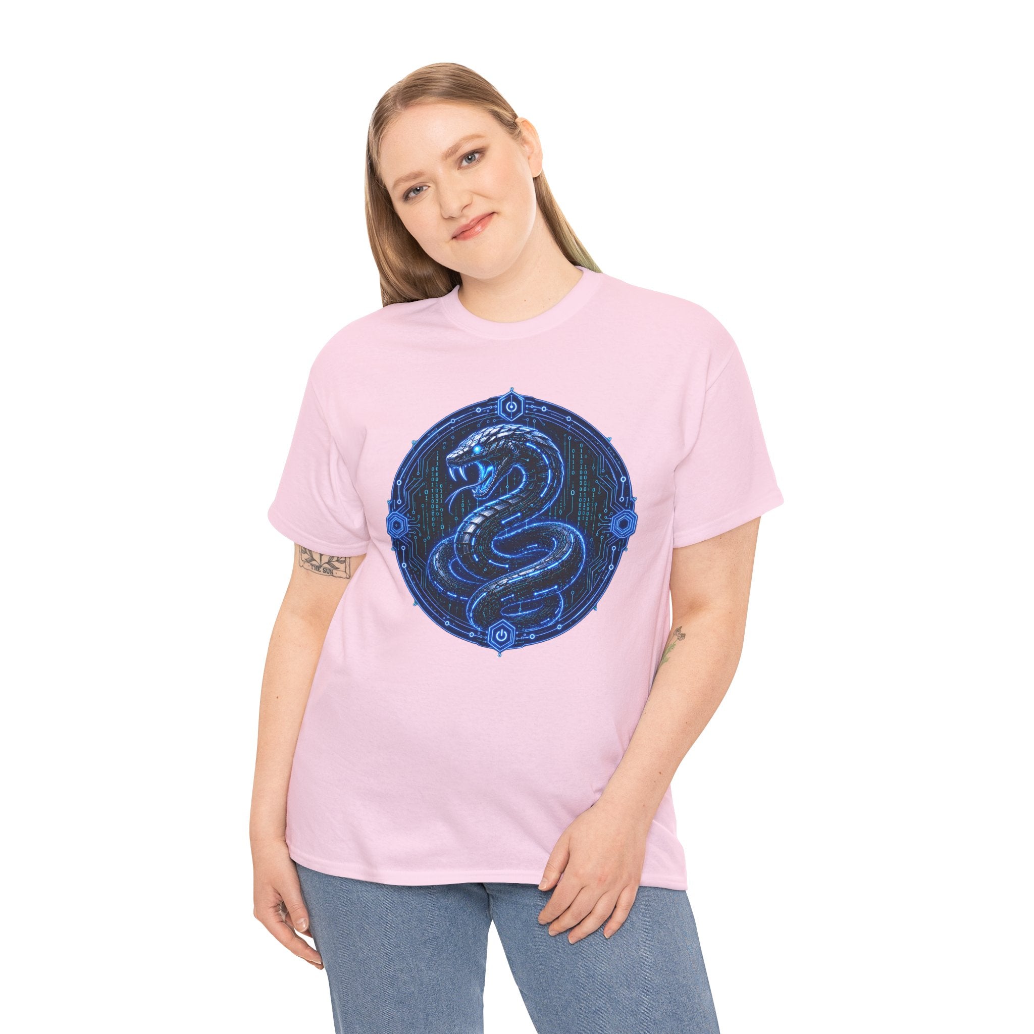 Cyber Serpent Cyberpunk Graphic T-Shirt | WildOrbit