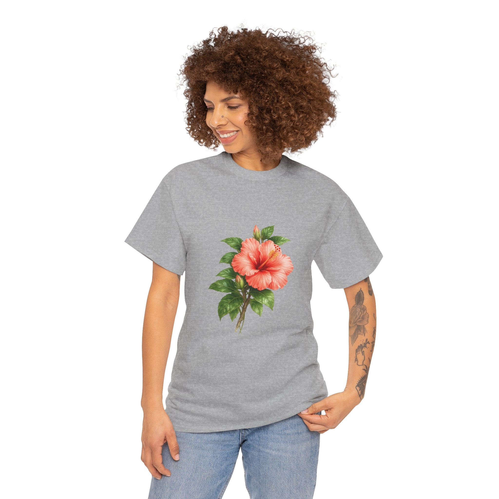 Hibiscus Flower T-Shirt – Tropical Floral Graphic Tee for Summer & Beach Style