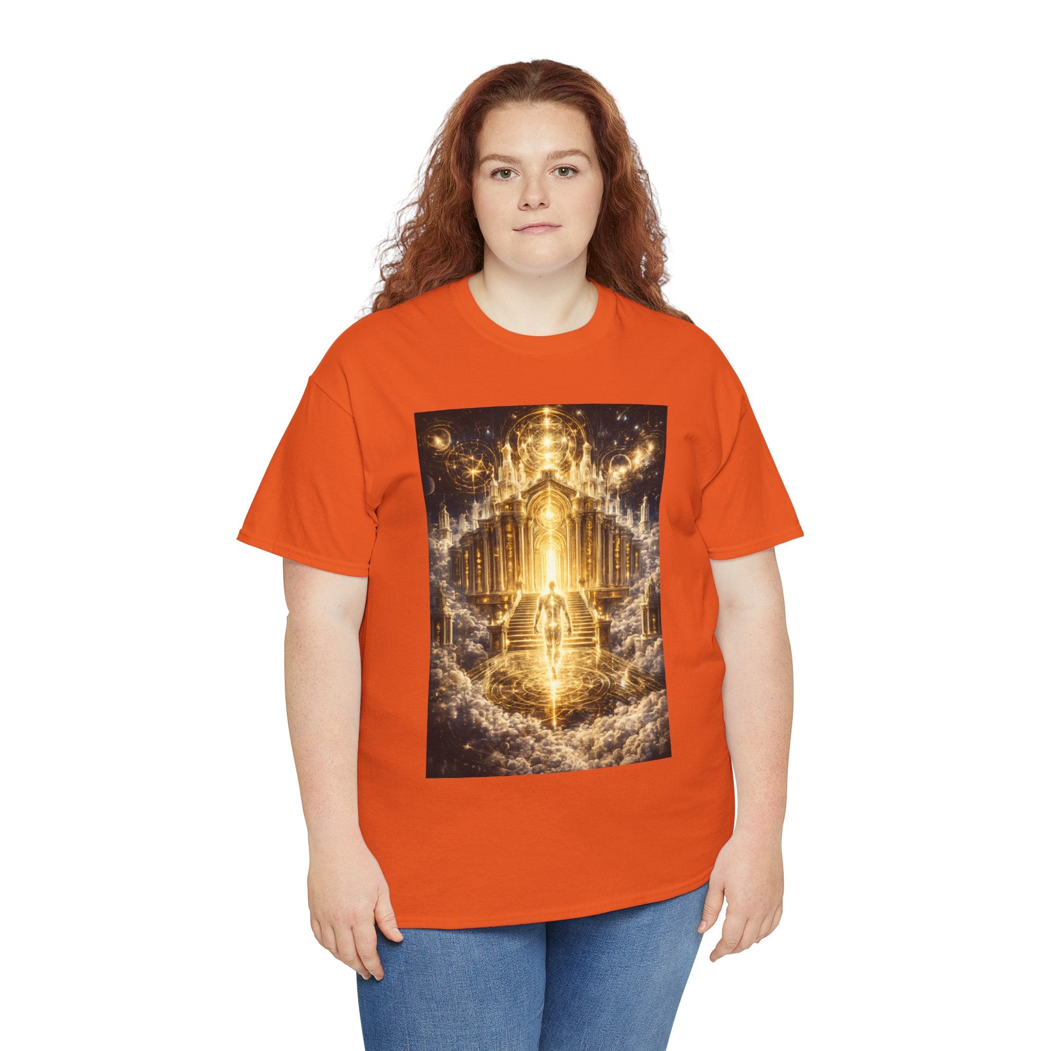 Temple of Consciousness T Shirt – Celestial Spiritual Stairway Graphic Tee