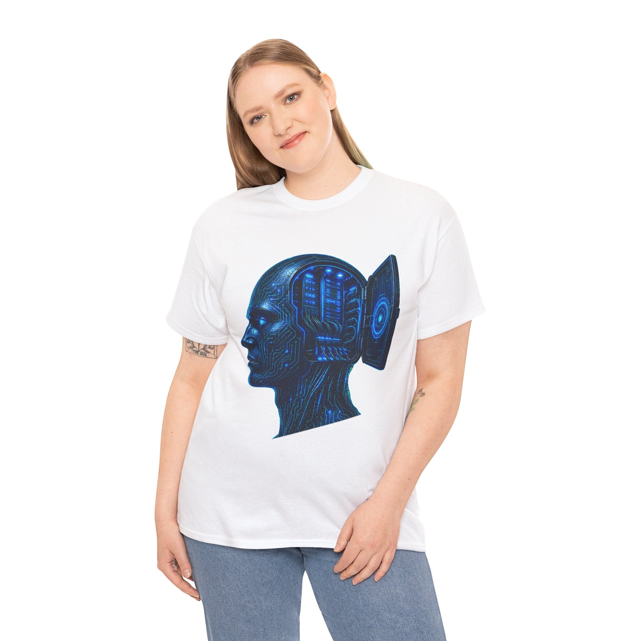 Mainframe Mind Cyberpunk Graphic T-Shirt | WildOrbit