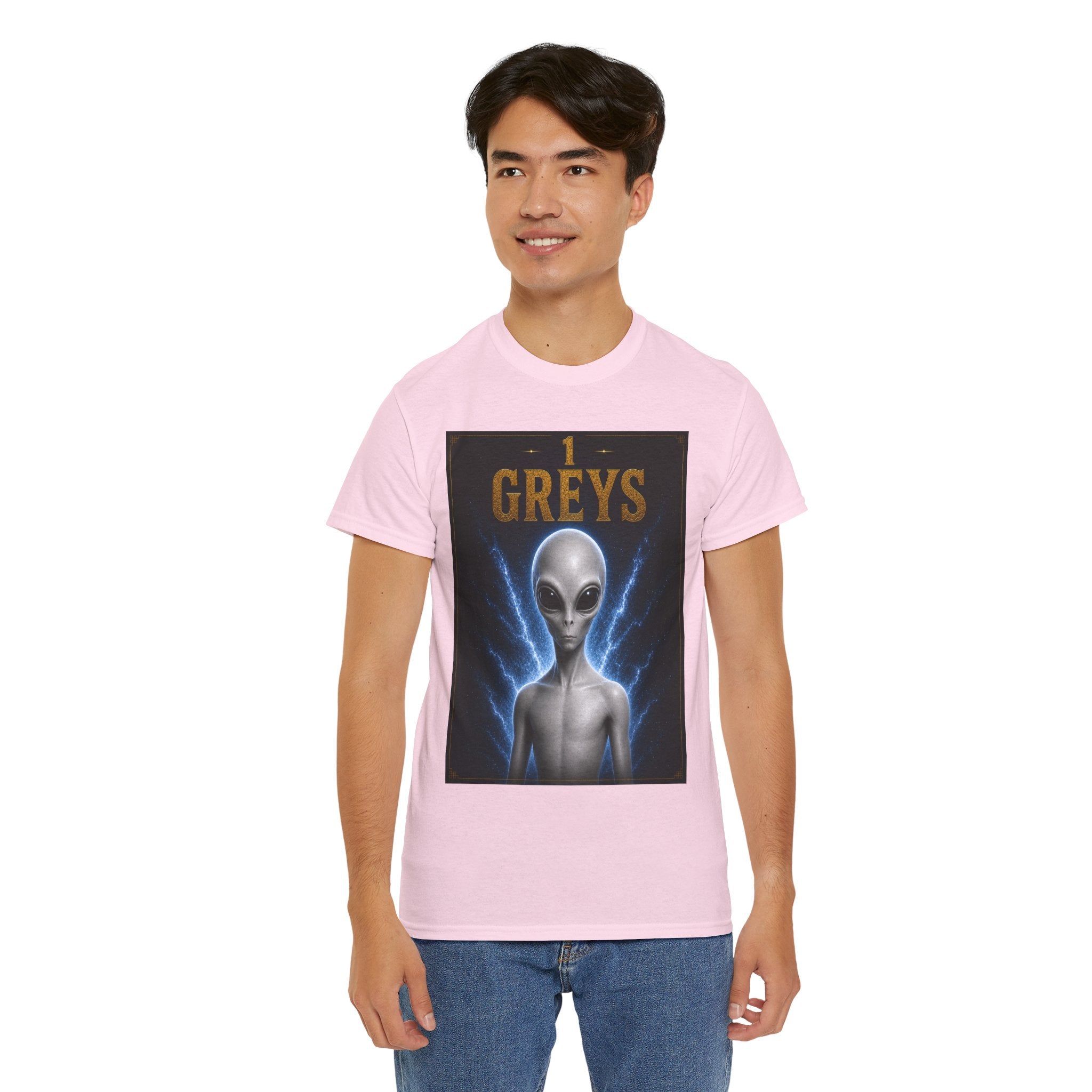 Grey Alien T-Shirt – Sci-Fi Extra-terrestrial UFO Graphic Tee for Men & Women