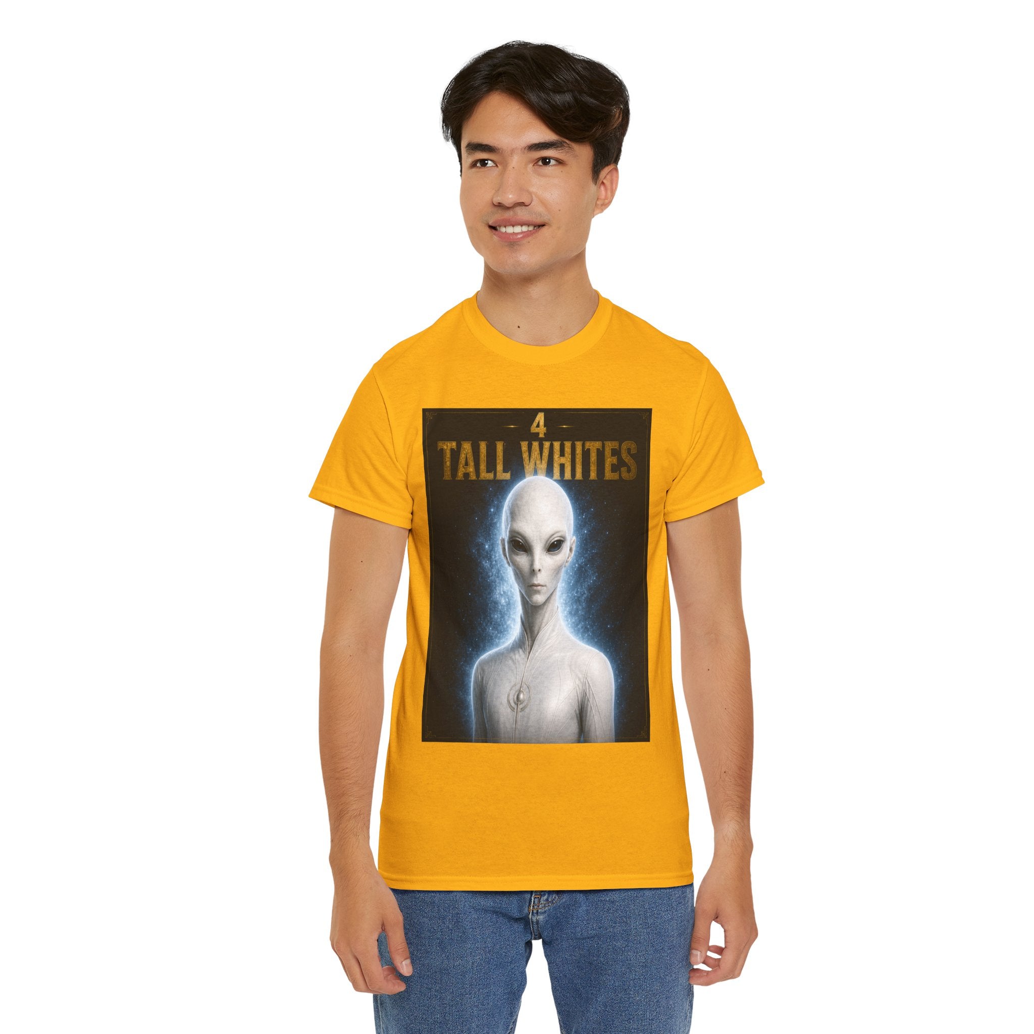 Tall Whites Alien T-Shirt – Ancient Aliens Sci-Fi Graphic Tee for UFO & Extraterrestrial Fans