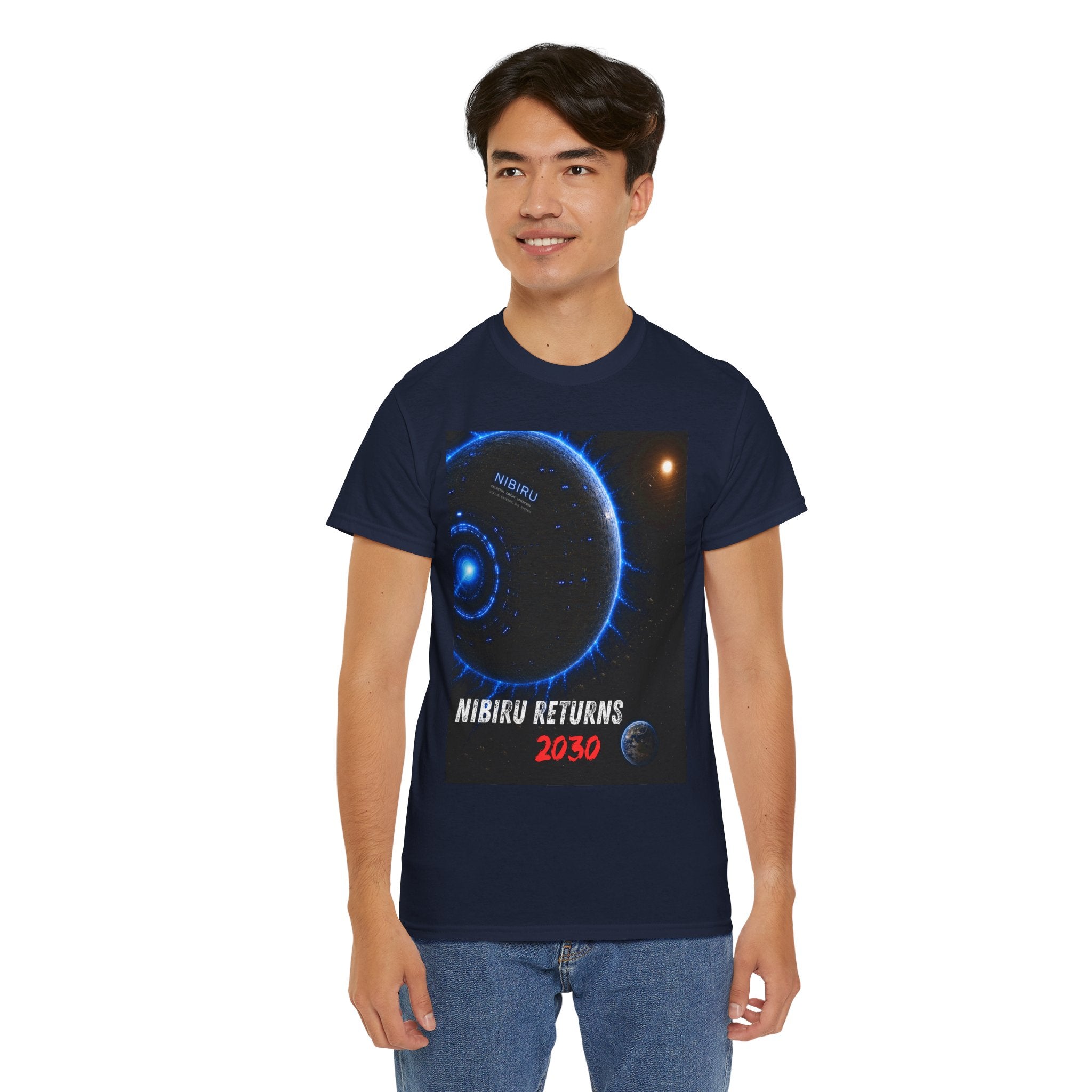 Nibiru Returns 2030 T Shirt – Ancient Sumerian Prophecy Alien Planet Graphic Tee