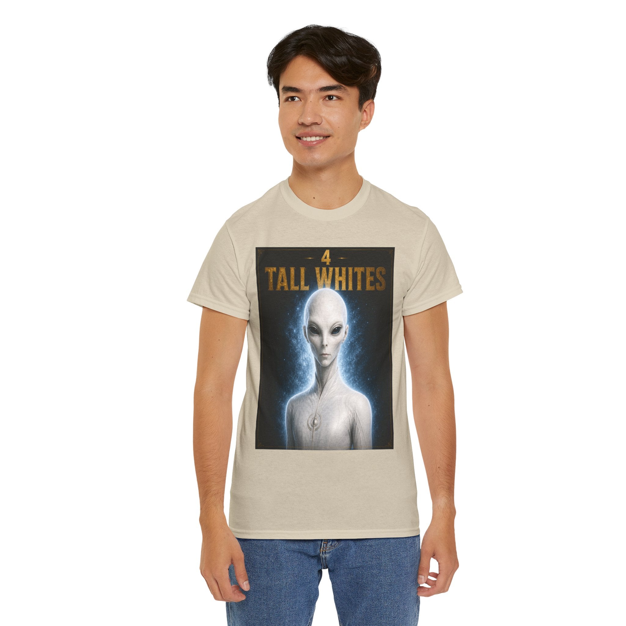 Tall Whites Alien T-Shirt – Ancient Aliens Sci-Fi Graphic Tee for UFO & Extraterrestrial Fans